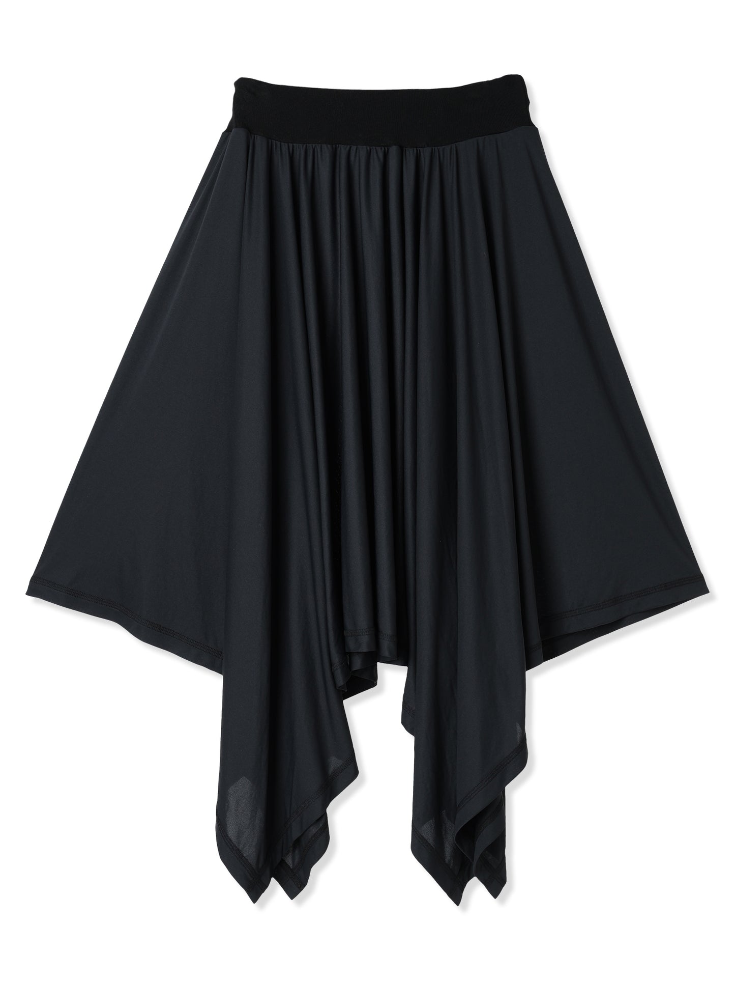 PAPER JERSEY SQUARE CUT SKIRT