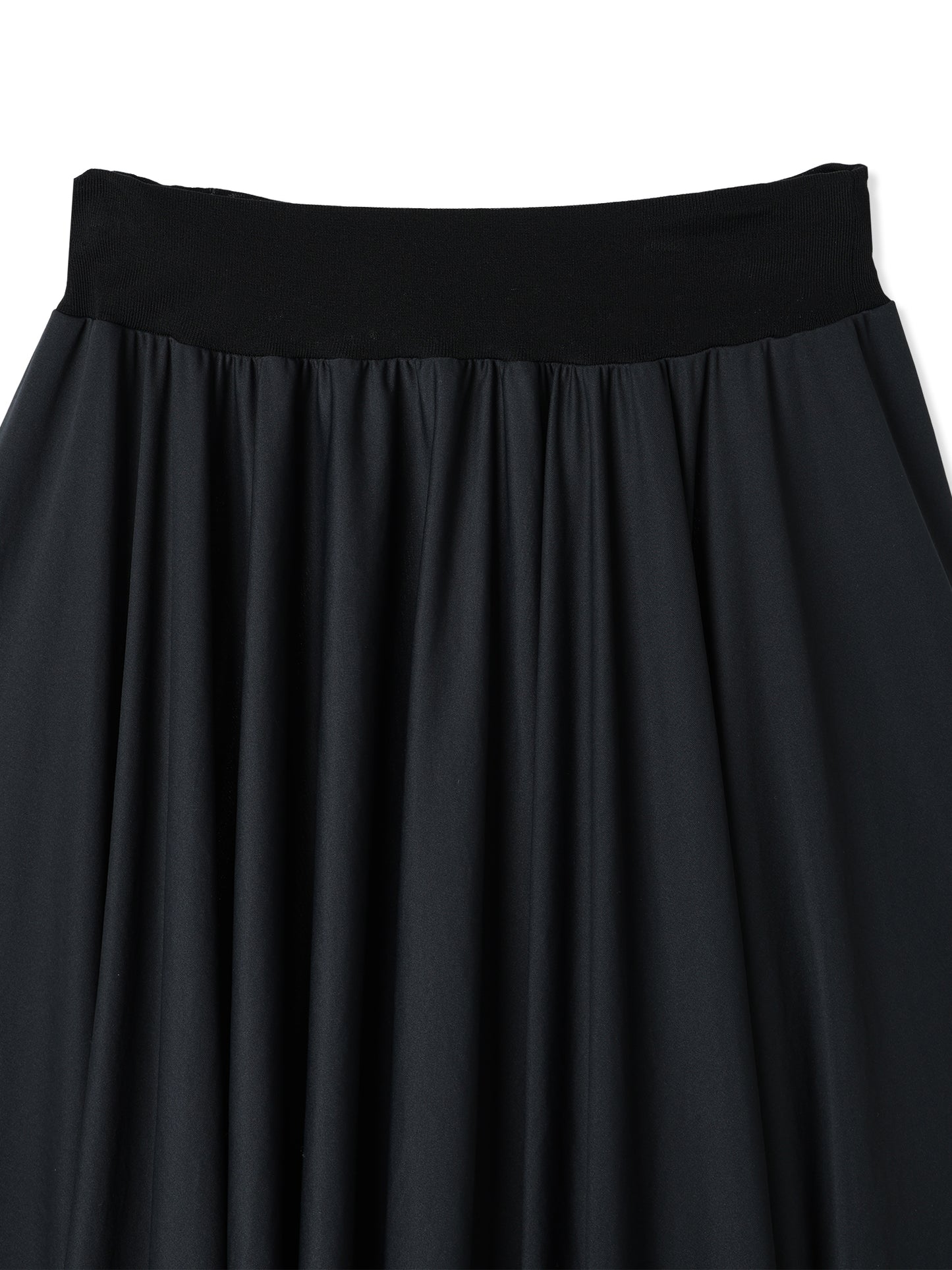 PAPER JERSEY SQUARE CUT SKIRT