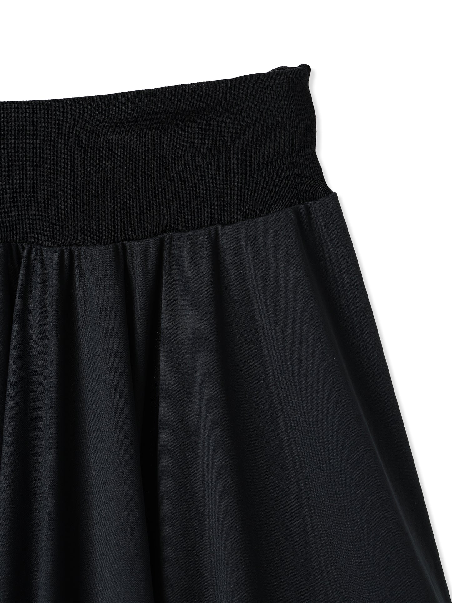 PAPER JERSEY SQUARE CUT SKIRT
