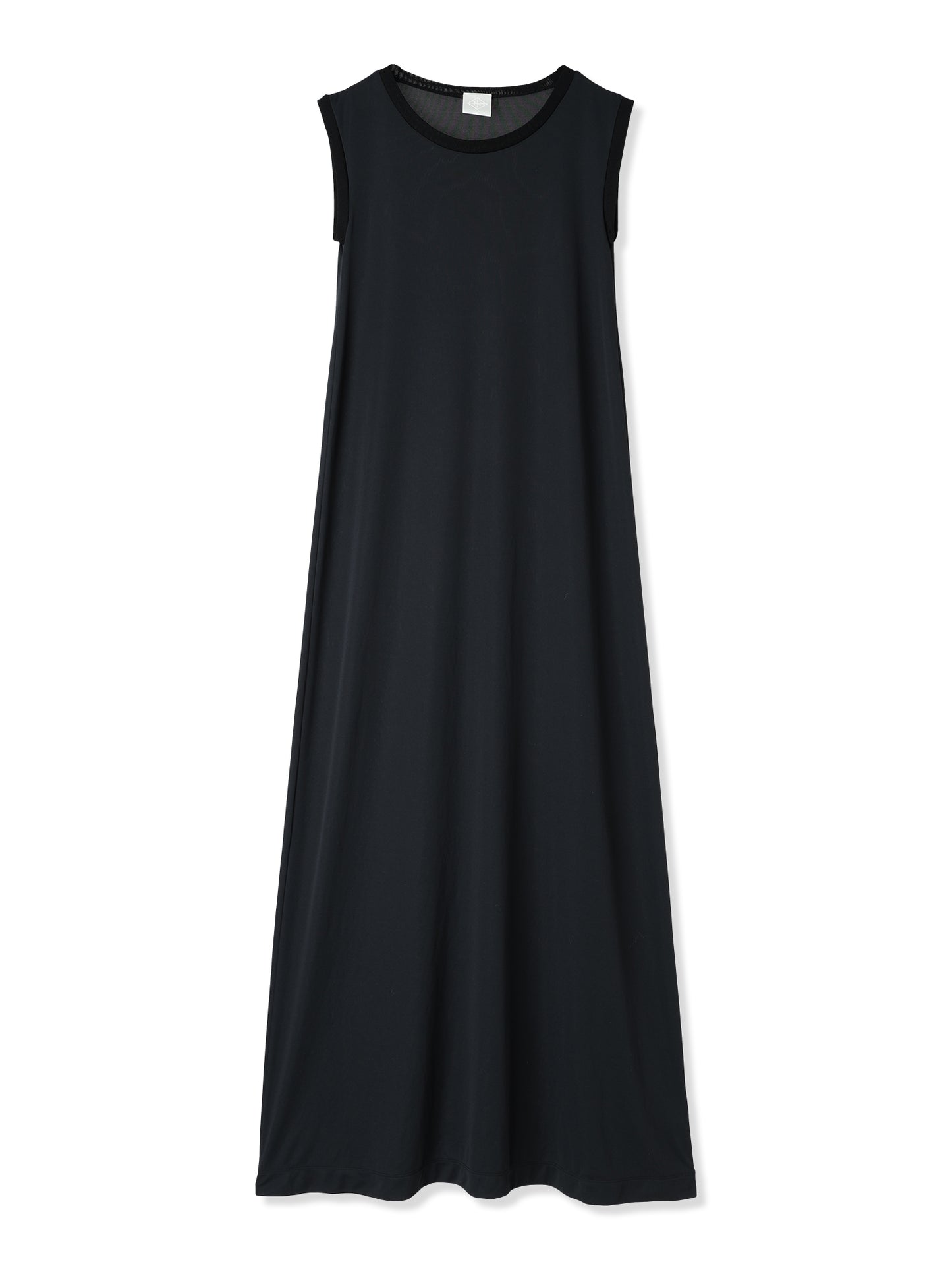PAPER JERSEY SLEEVELESS DRESS (15 BLACK)