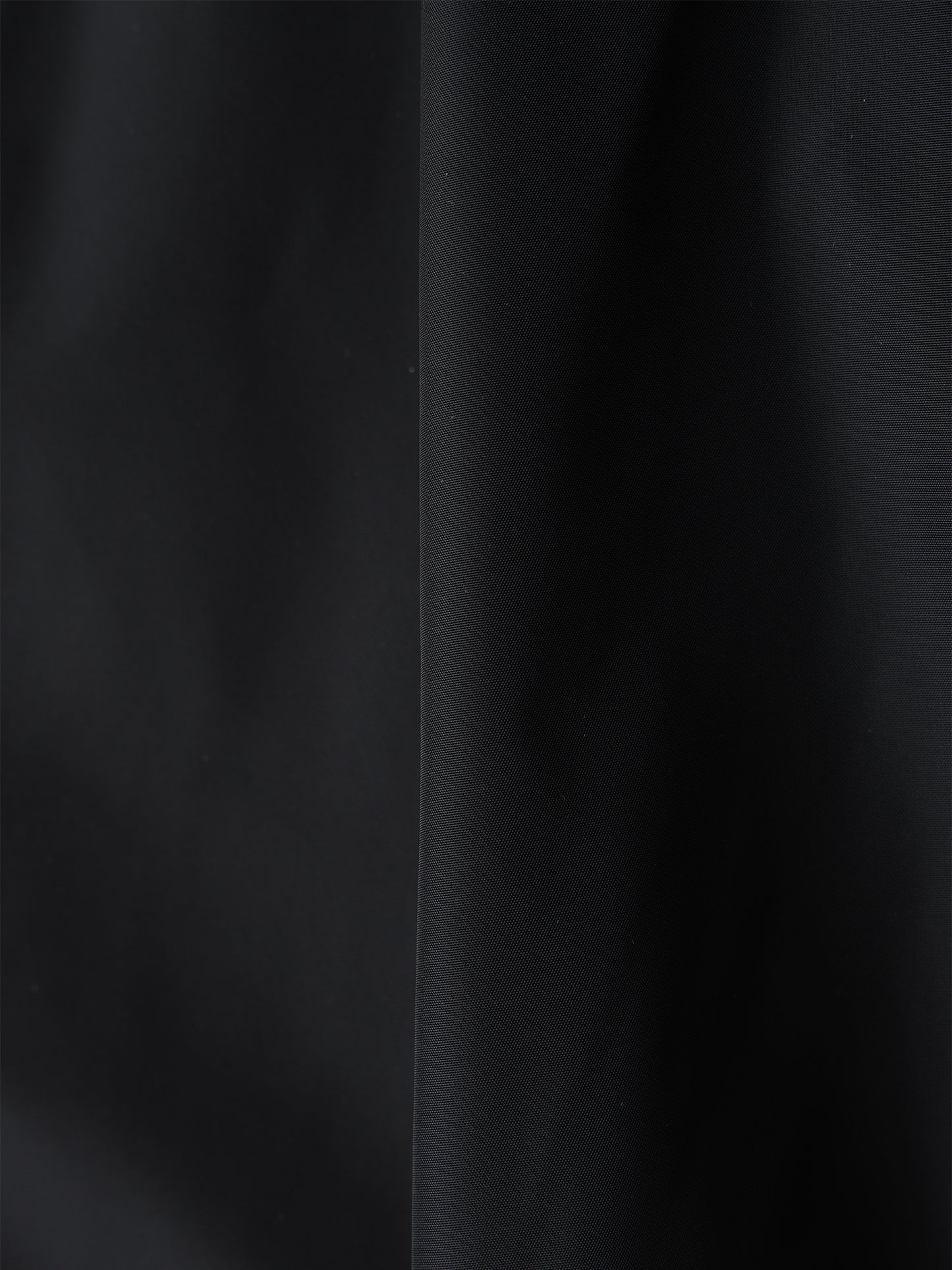 GLASSY NYLON FULL-ZIP SHORT HOODED JACKET