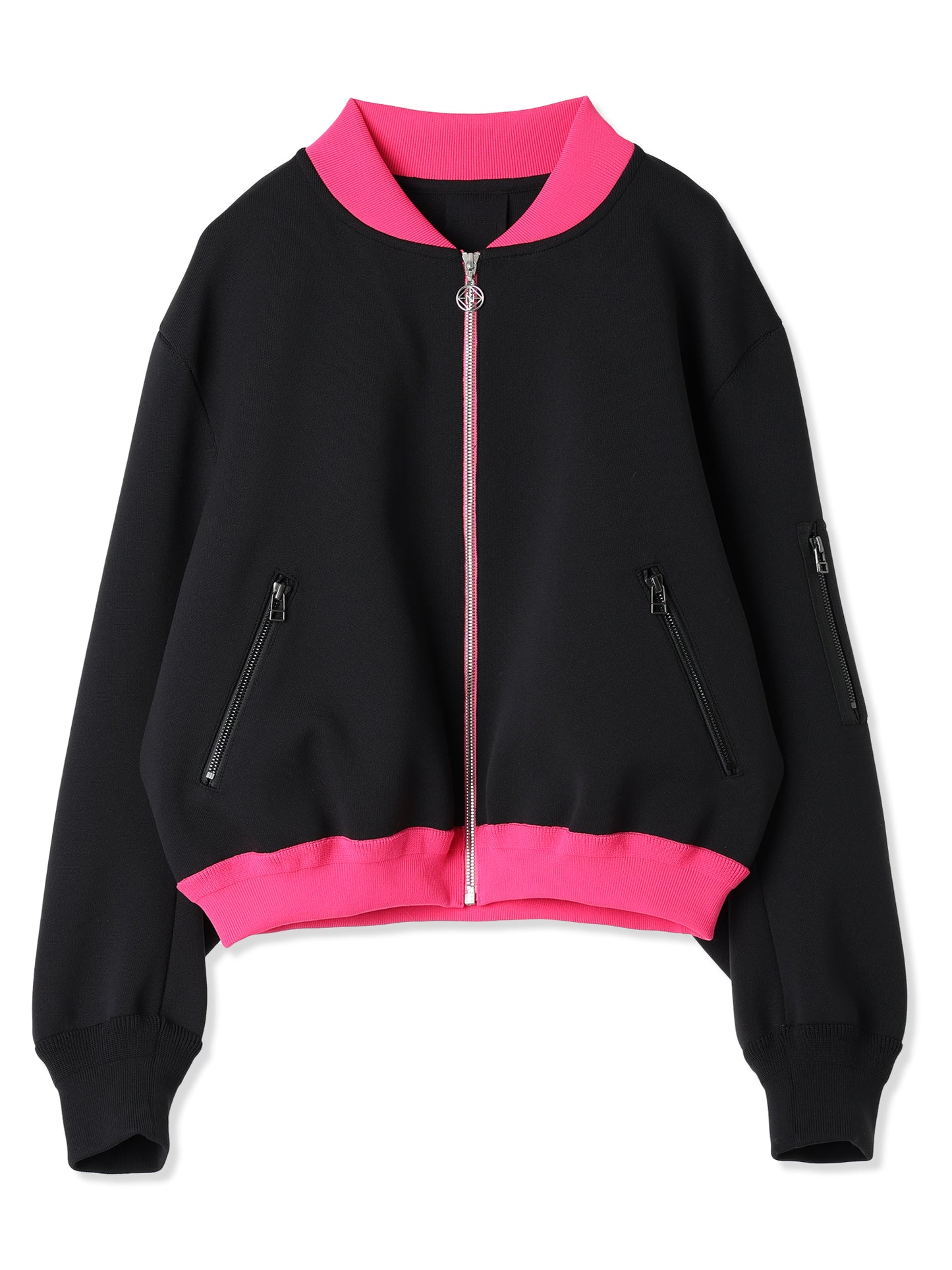 MOLDED KNIT MILITARY BOMBER JACKET (15 BLACK)