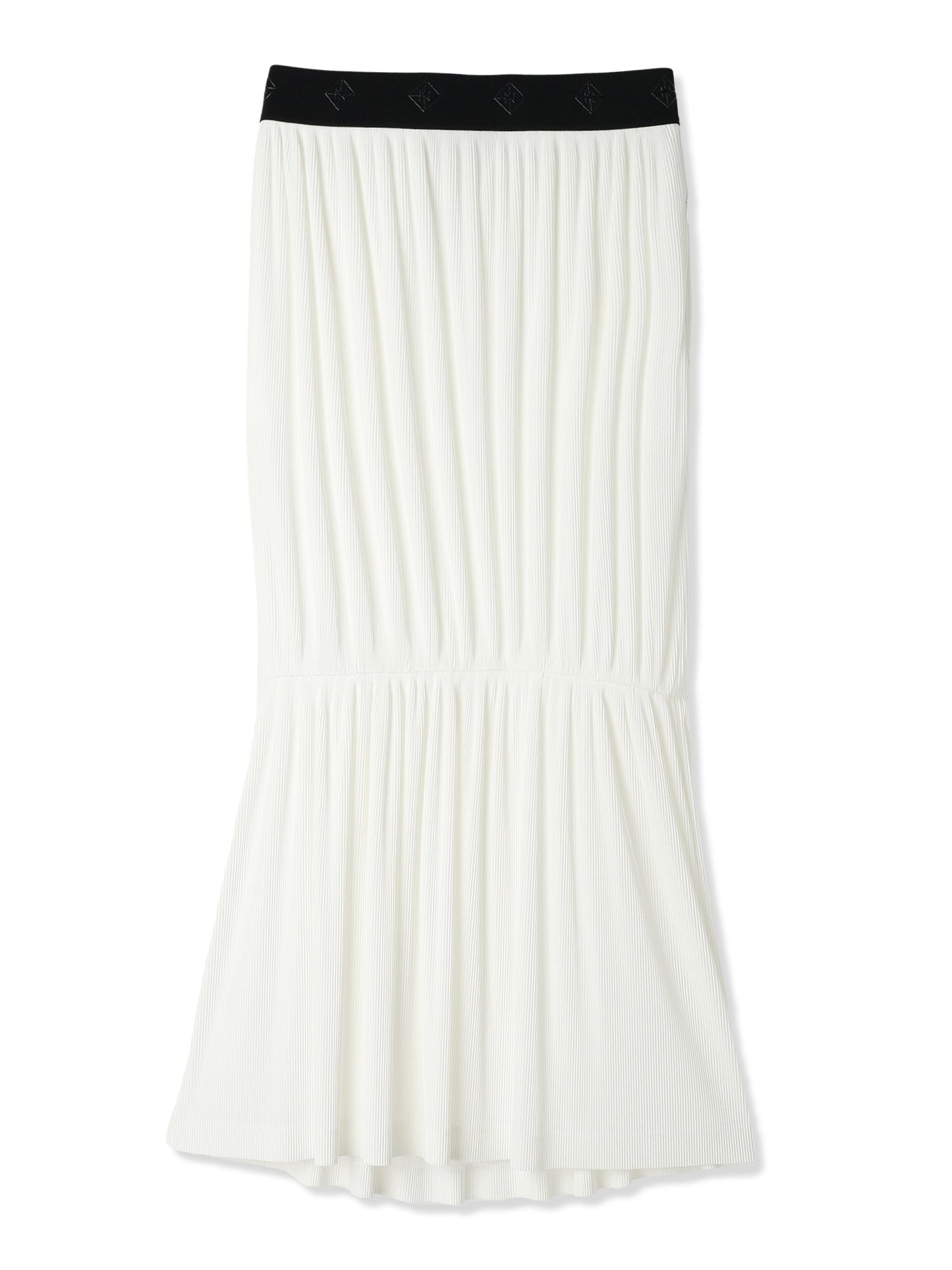 SILKY PLEATS SKIRT (01 WHITE)