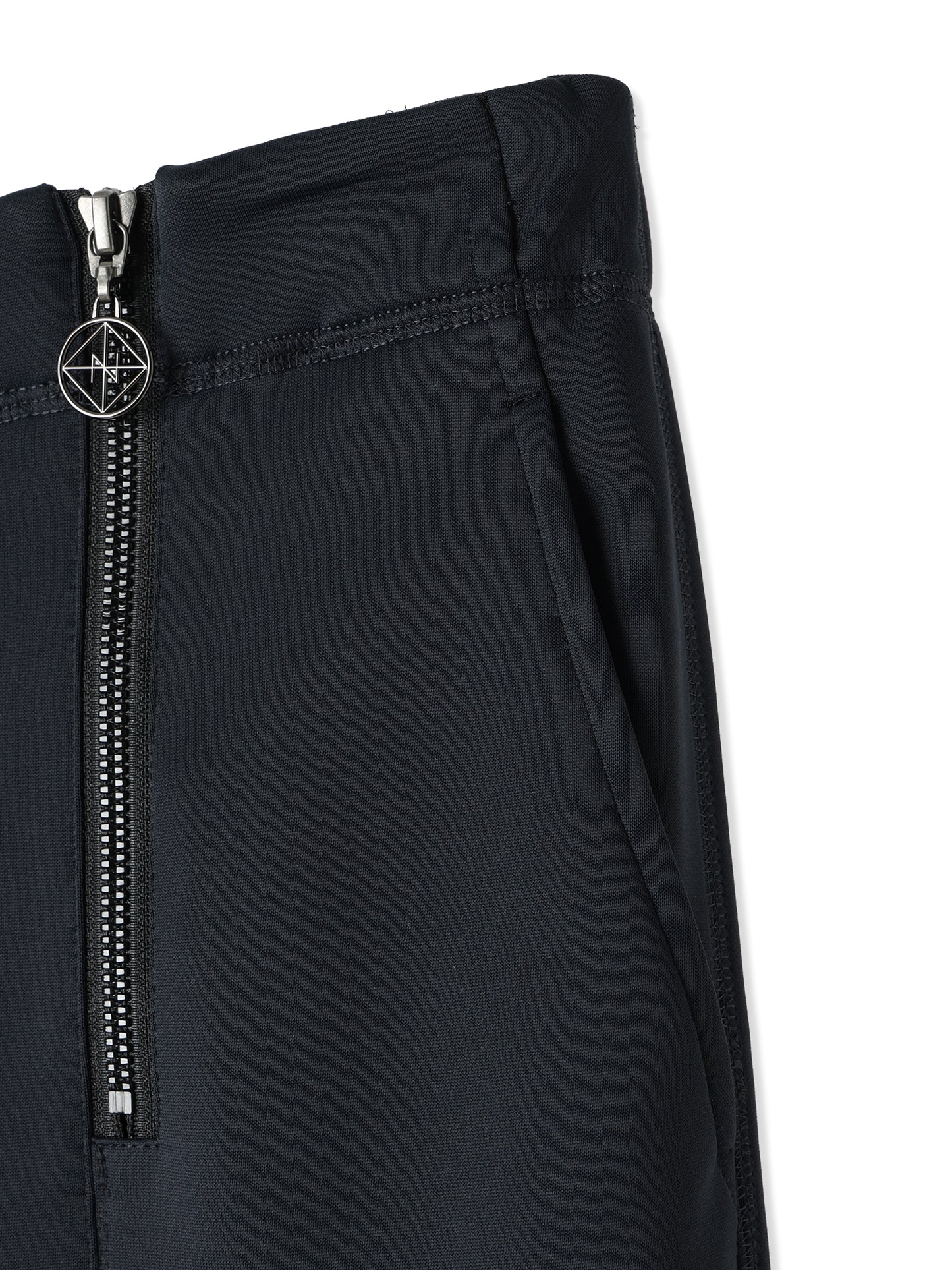 SILKY DOUBLE KNIT SEMI WIDE-LEG SAILOR STYLE PANTS