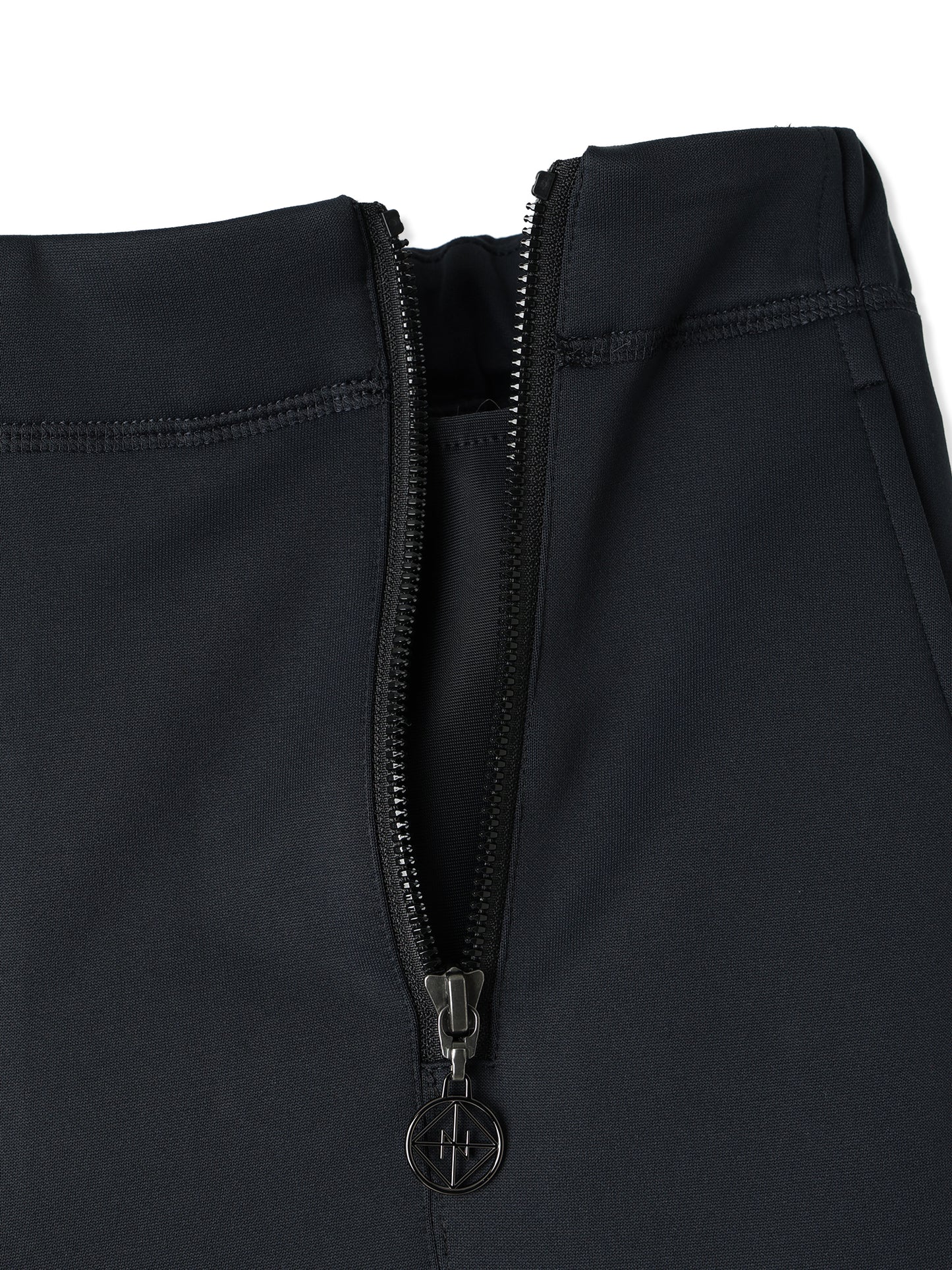 SILKY DOUBLE KNIT SEMI WIDE-LEG SAILOR STYLE PANTS