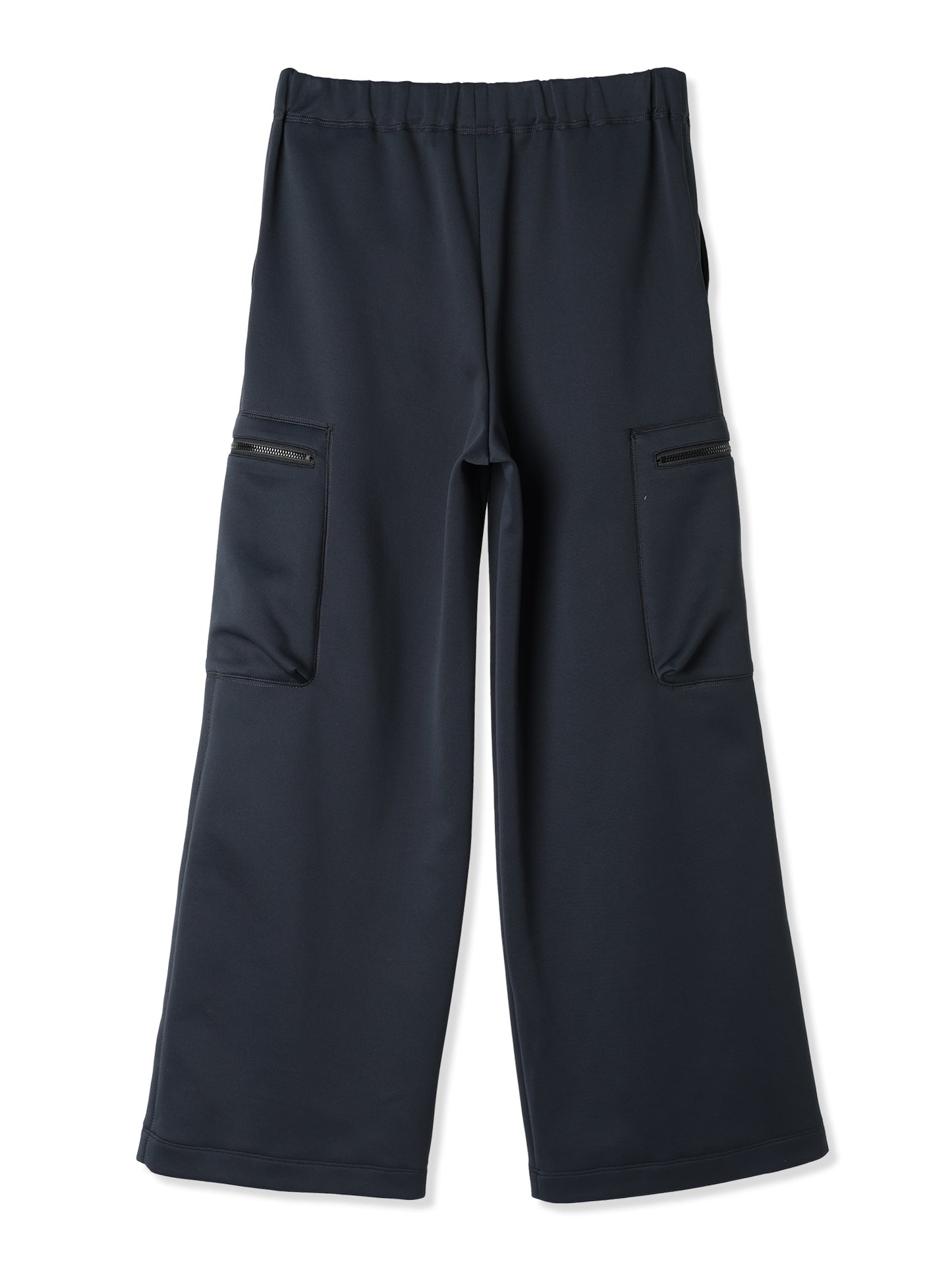 SILKY DOUBLE KNIT SEMI WIDE-LEG SAILOR STYLE PANTS