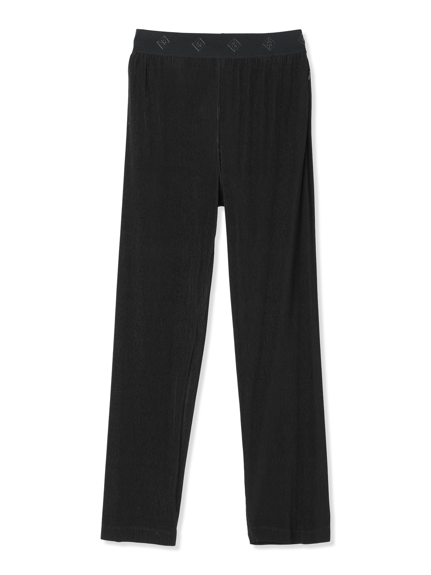 SILKY PLEATS STRAIGHT-LEG PANTS (15 BLACK)