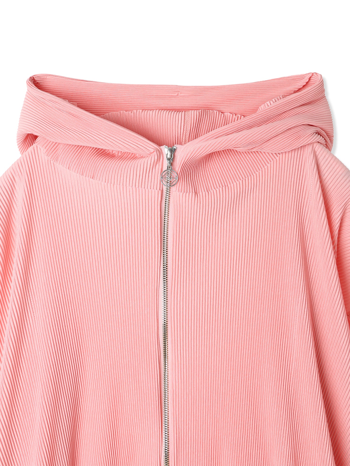 SILKY PLEATS HOODIE