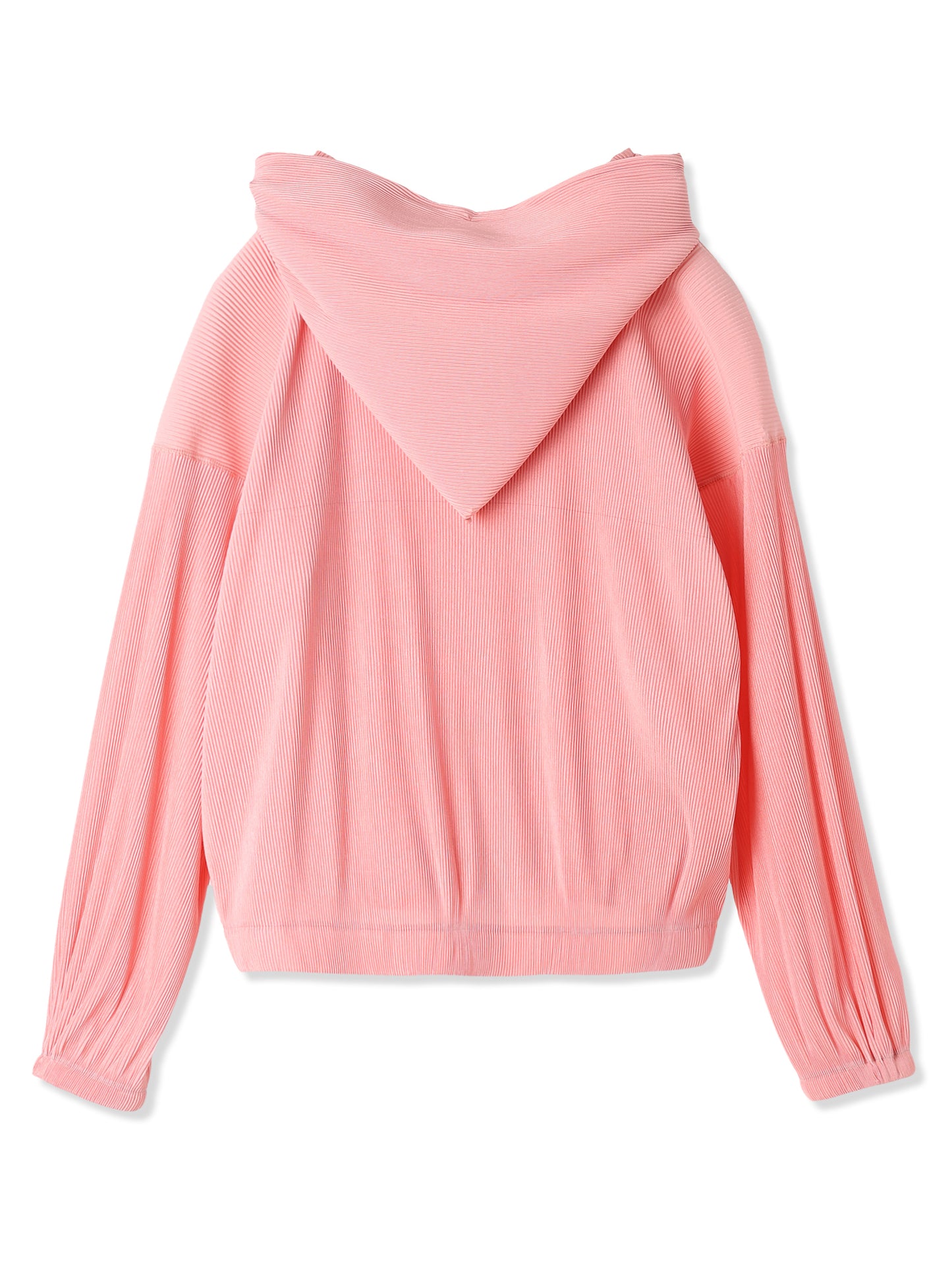 SILKY PLEATS HOODIE