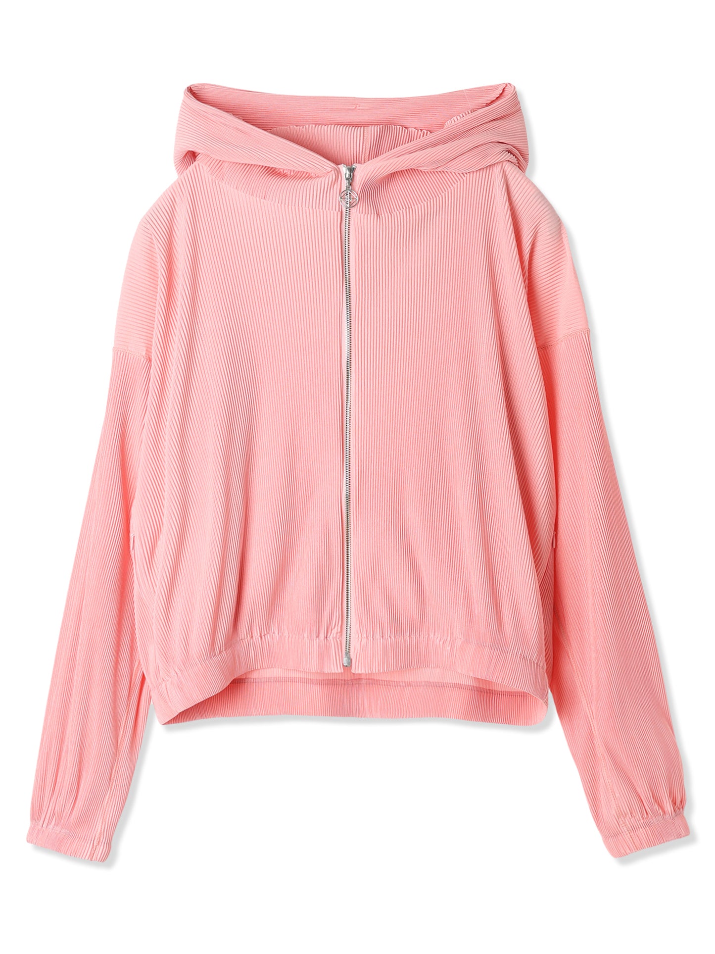 SILKY PLEATS HOODIE (22 PINK)