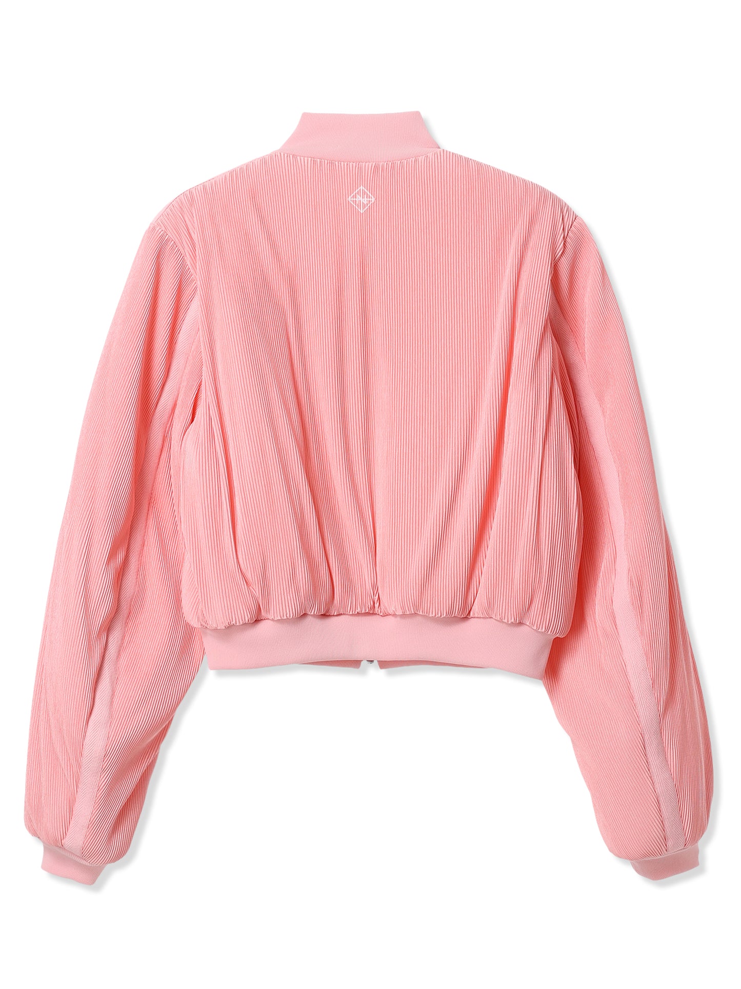 SILKY PLEATS MILITARY BOMBER JACKET