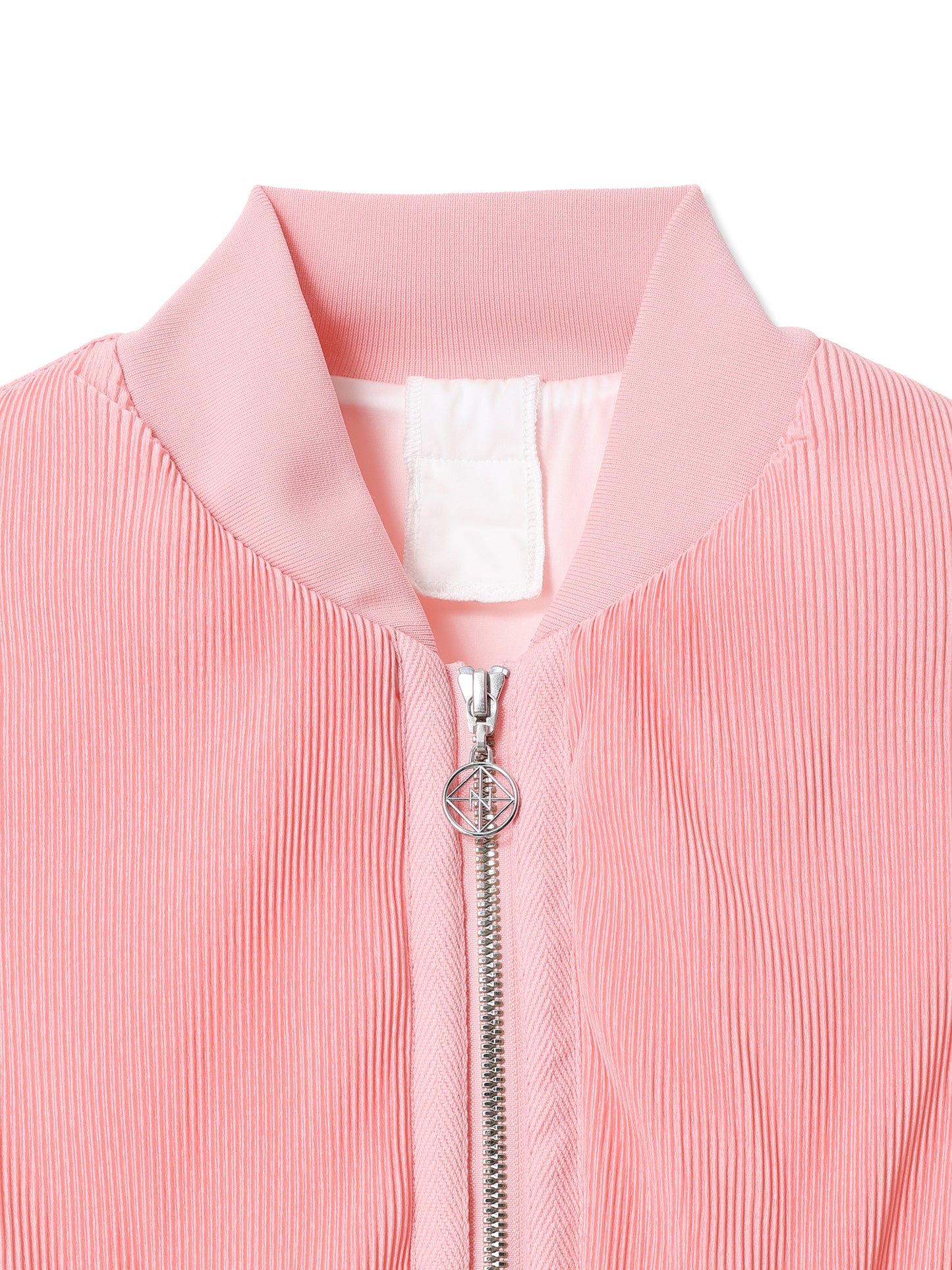 SILKY PLEATS MILITARY BOMBER JACKET
