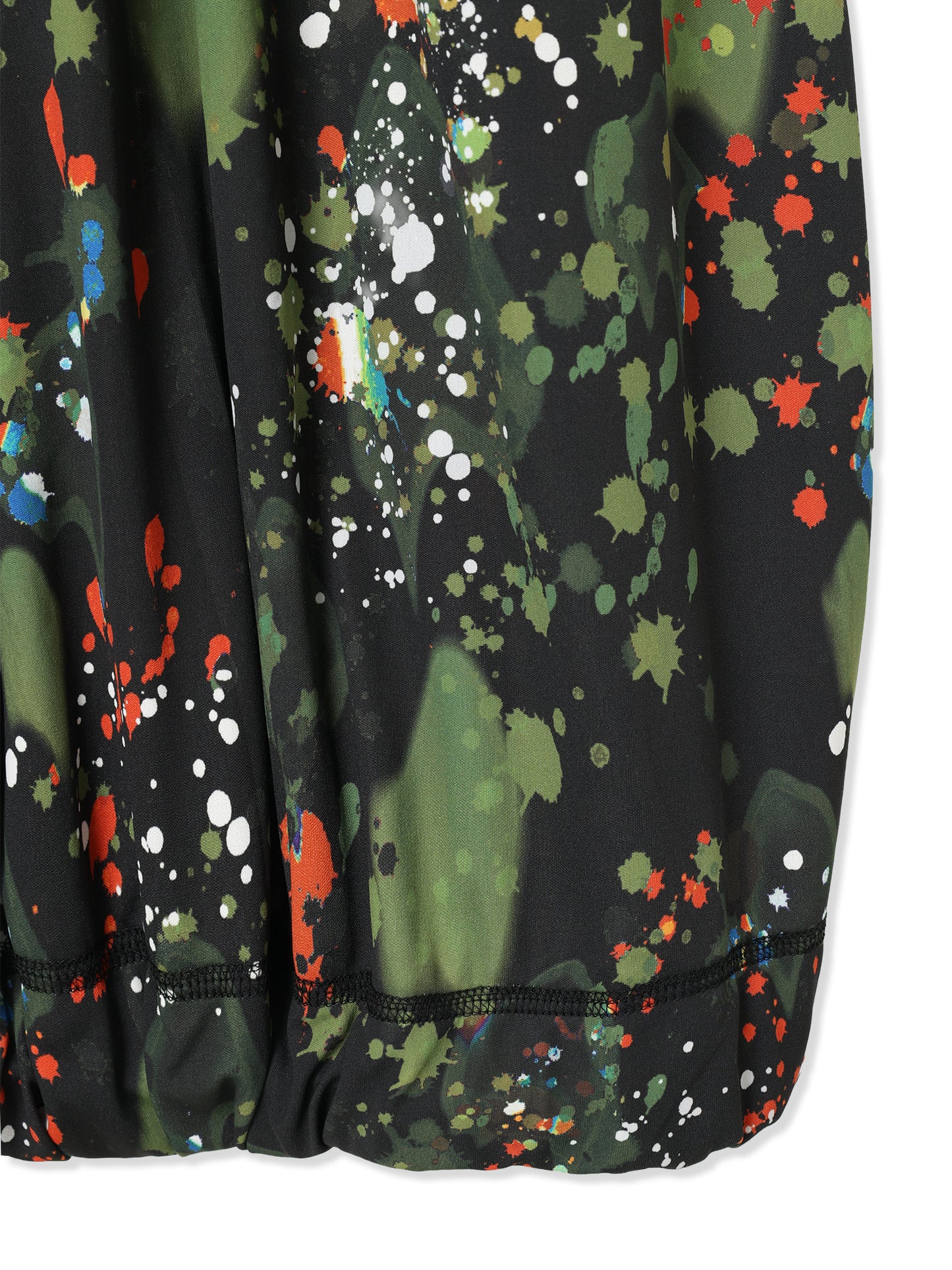 PAPER JERSEY PRINTED SKIRT