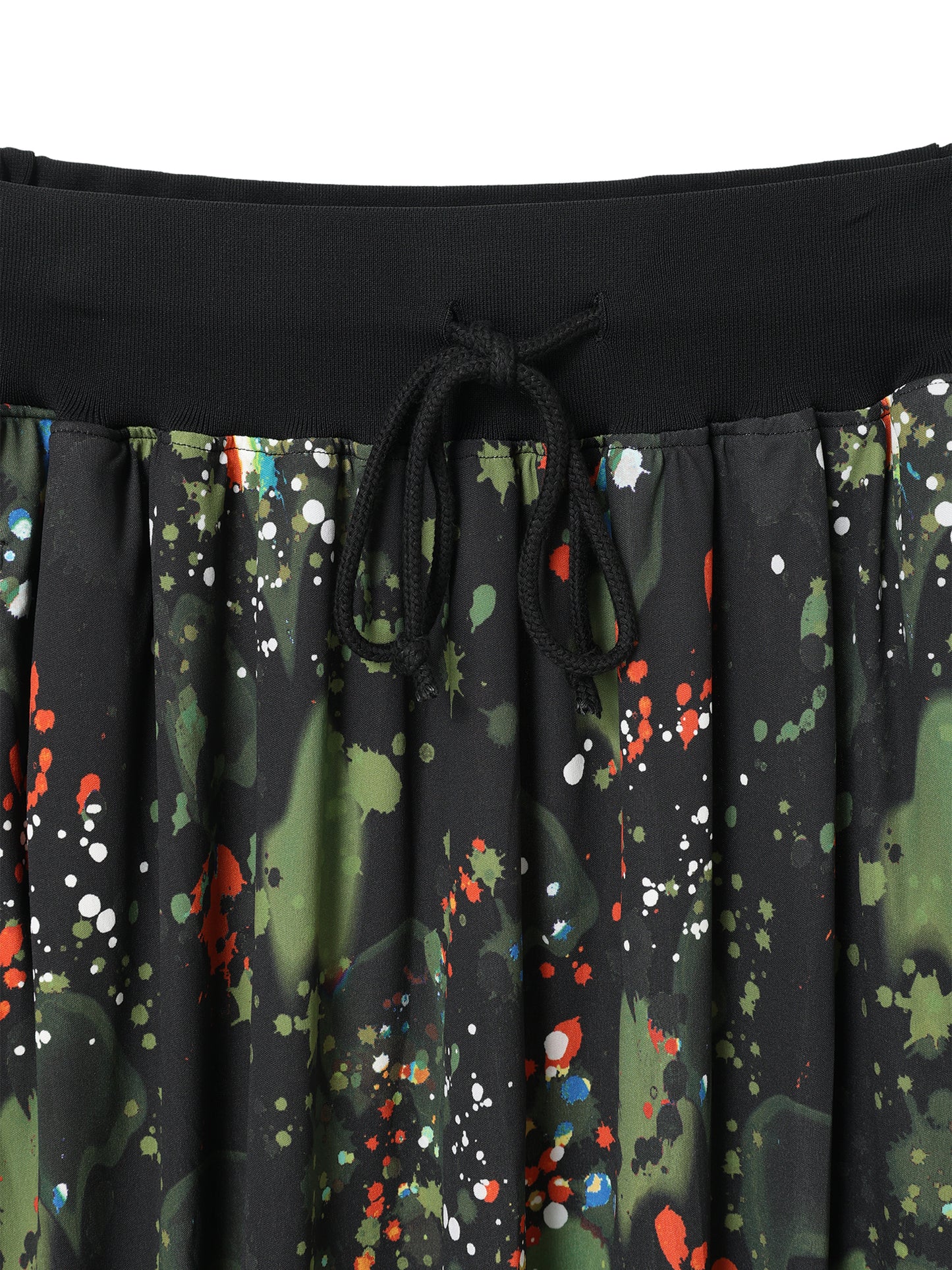 PAPER JERSEY PRINTED SKIRT
