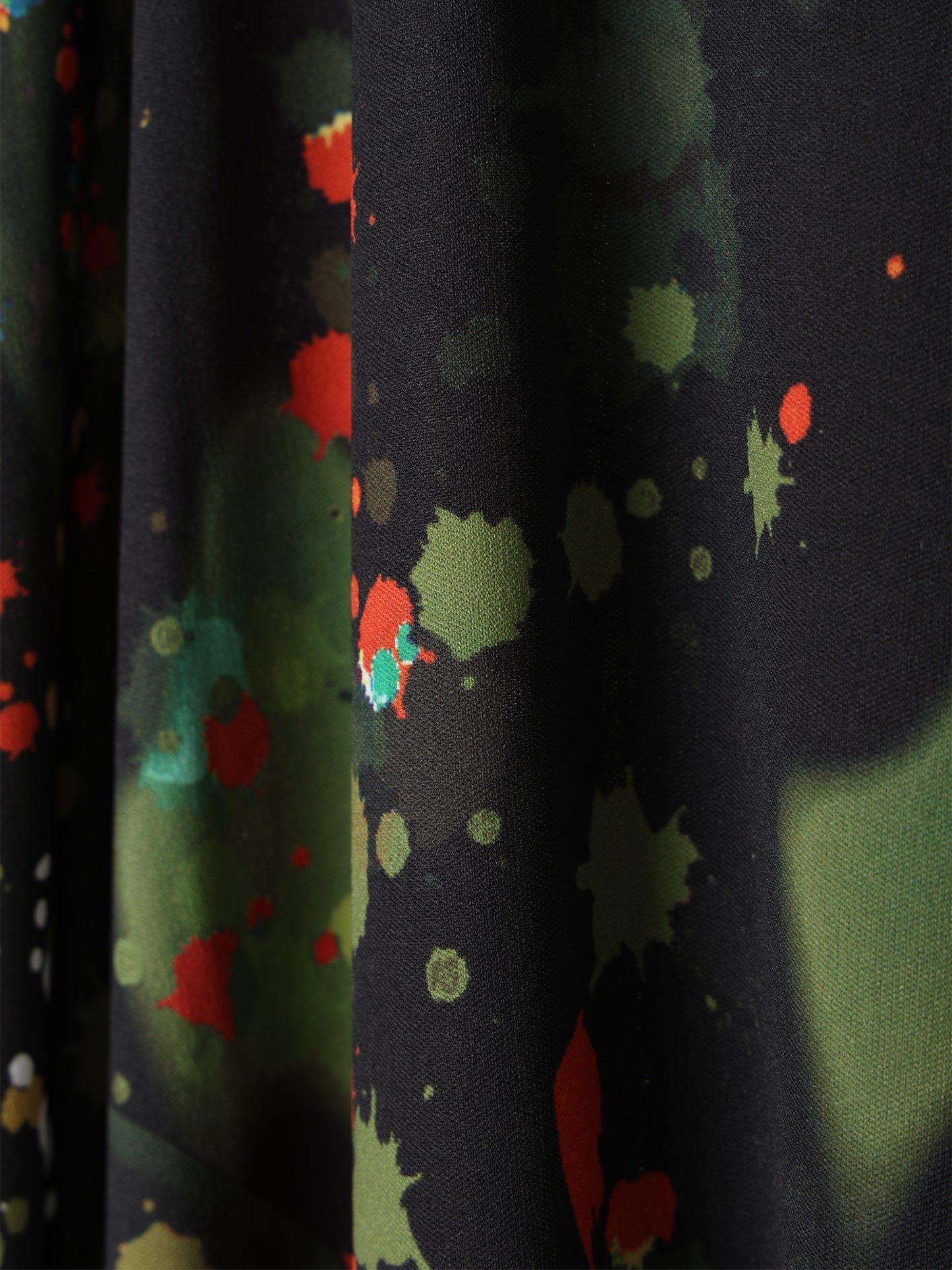 PAPER JERSEY PRINTED COCOON DRESS