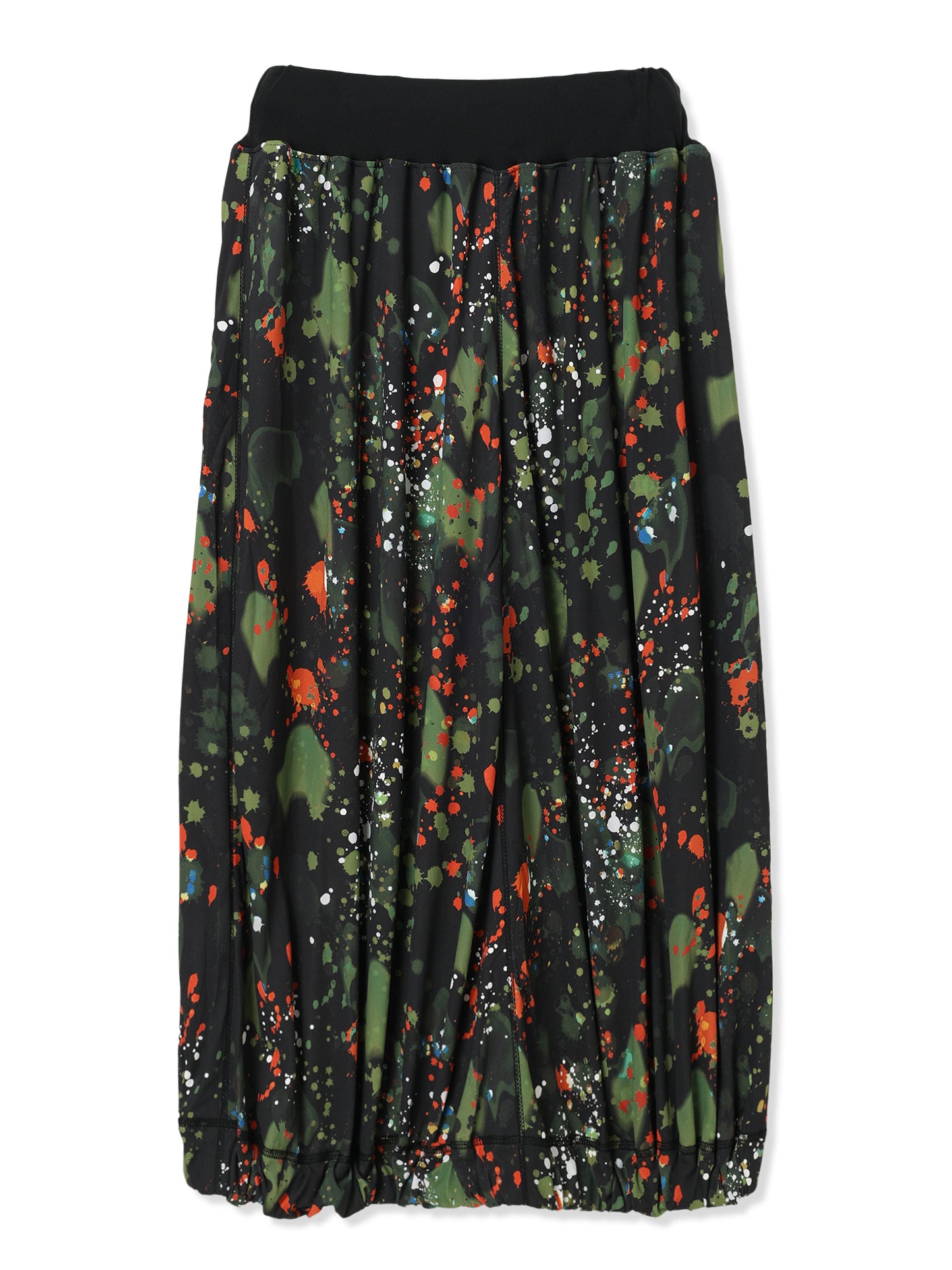 PAPER JERSEY PRINTED SKIRT