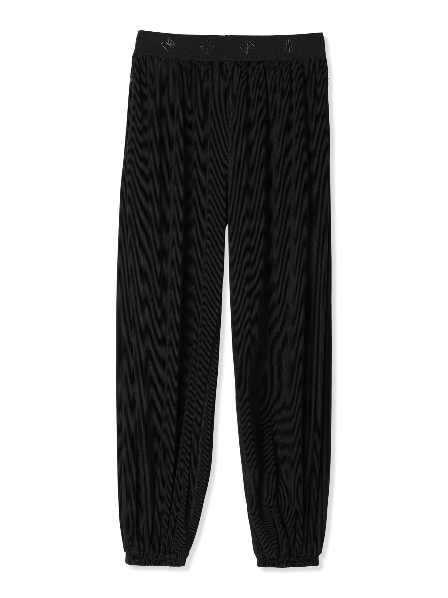 SILKY PLEATS JOGGERS (15 BLACK)