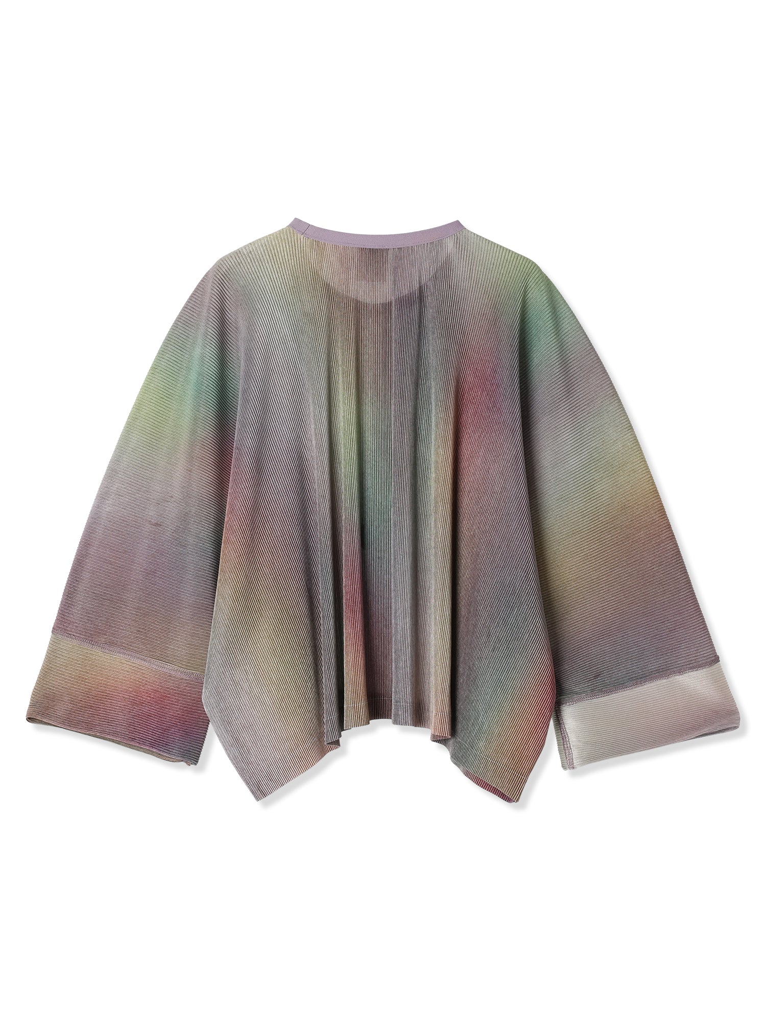 SILKY PLEATS PRINTED OVERSIZED TSHIRT