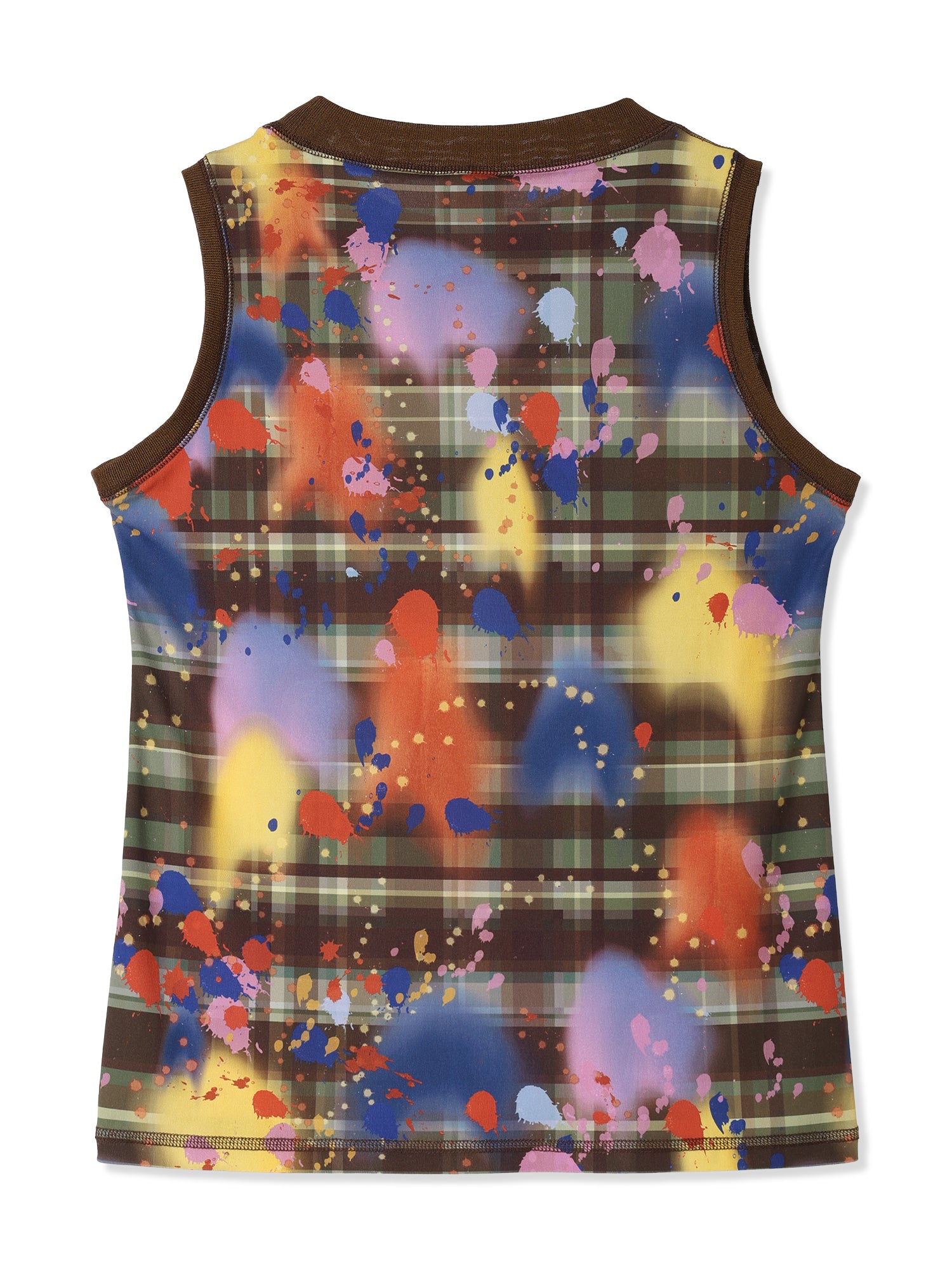 PAPER JERSEY PRINTED TANK TOP