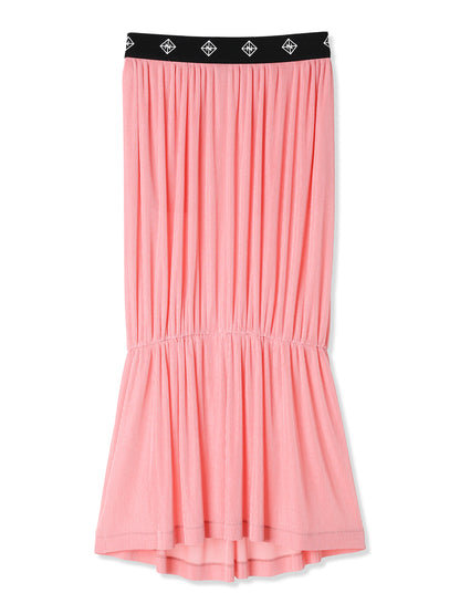 SILKY PLEATS SKIRT (22 PINK)