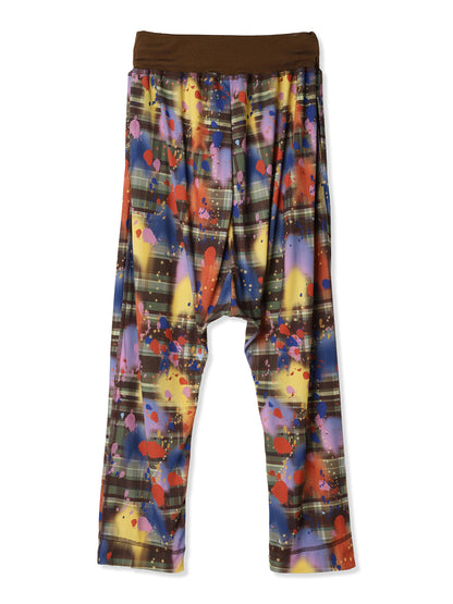 PAPER JERSEY PRINTED SARROUEL PANTS