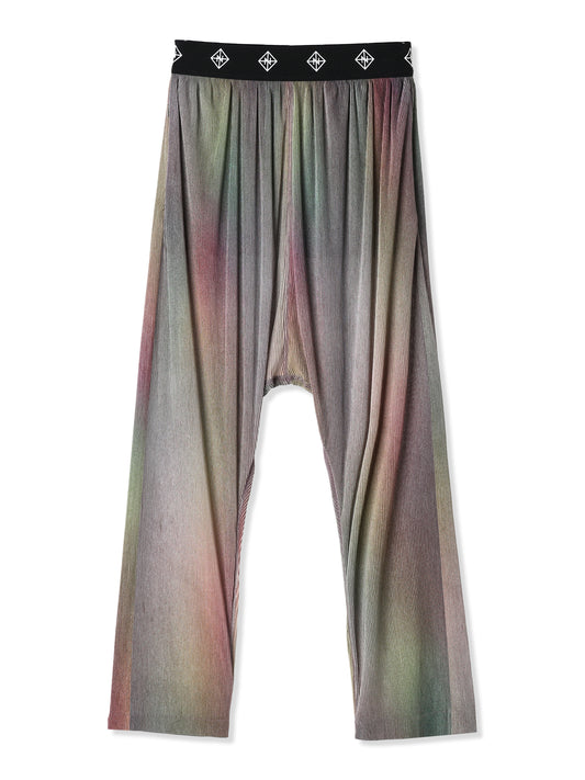 SILKY PLEATS PRINTED SARROUEL PANTS (12 GRADATION)