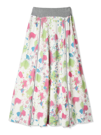 ROYAL LIGHT TERRY PRINTED 2WAY LONG SKIRT