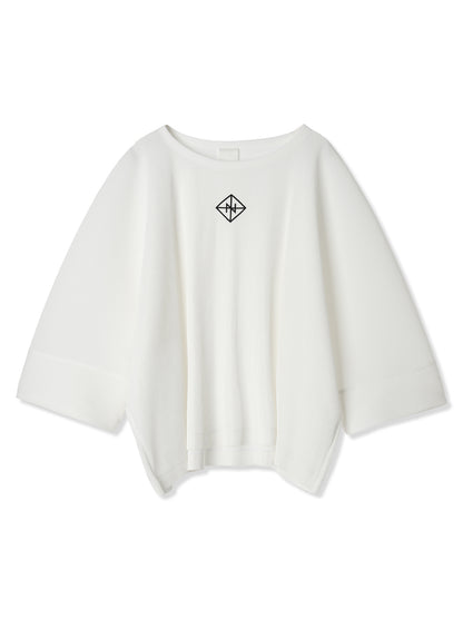 SILKY PLEATS OVERSIZED T-SHIRT (01 WHITE)