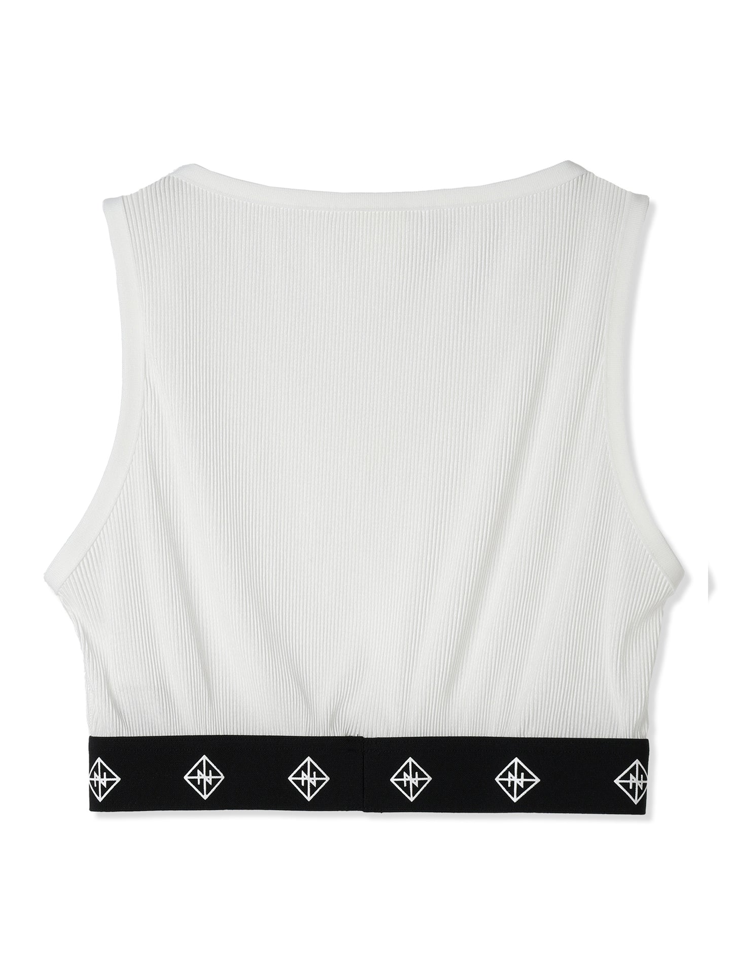 SILKY PLEATS CROPPED TANK TOP