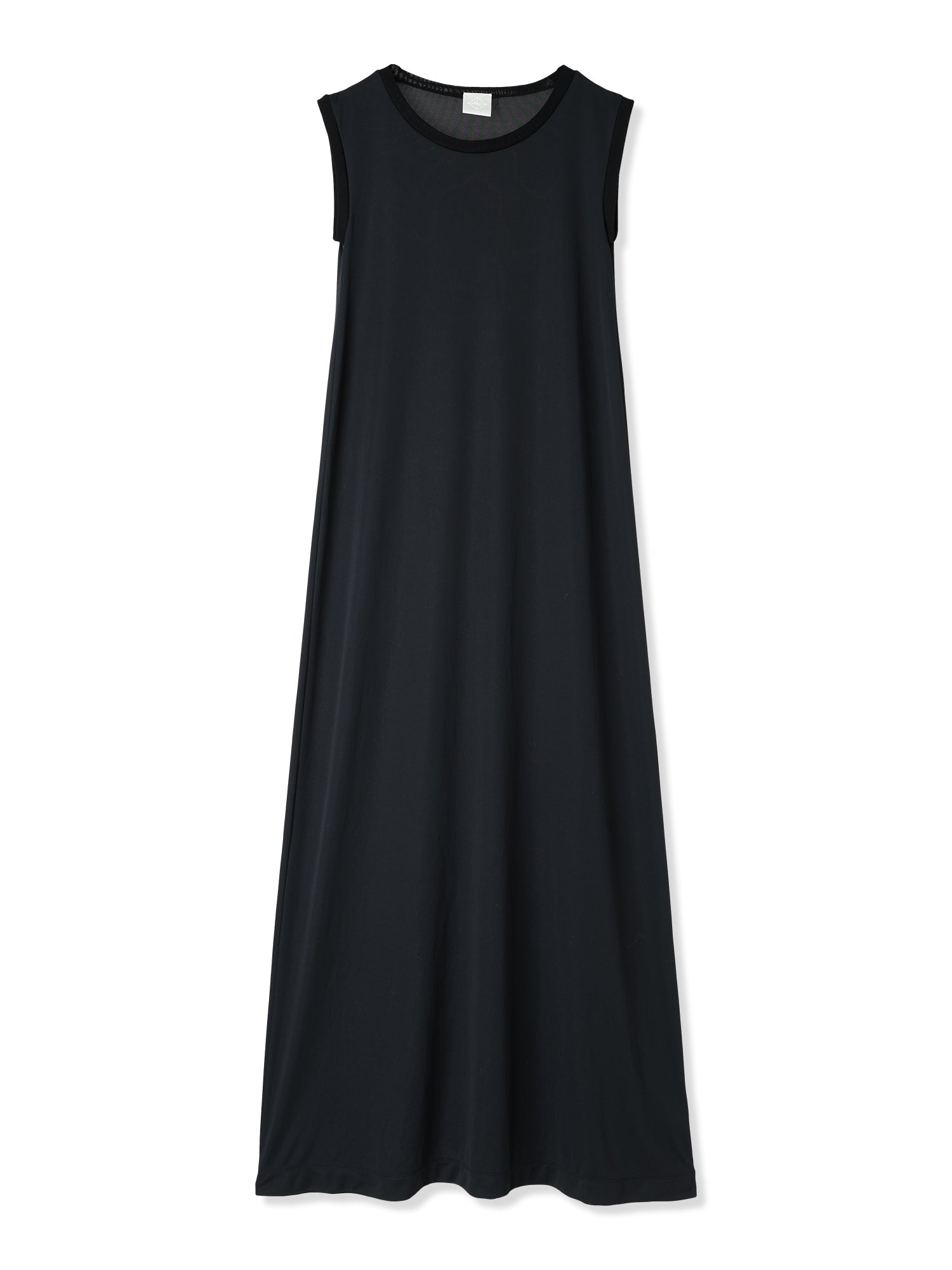 PAPER JERSEY SLEEVELESS DRESS (15 BLACK)