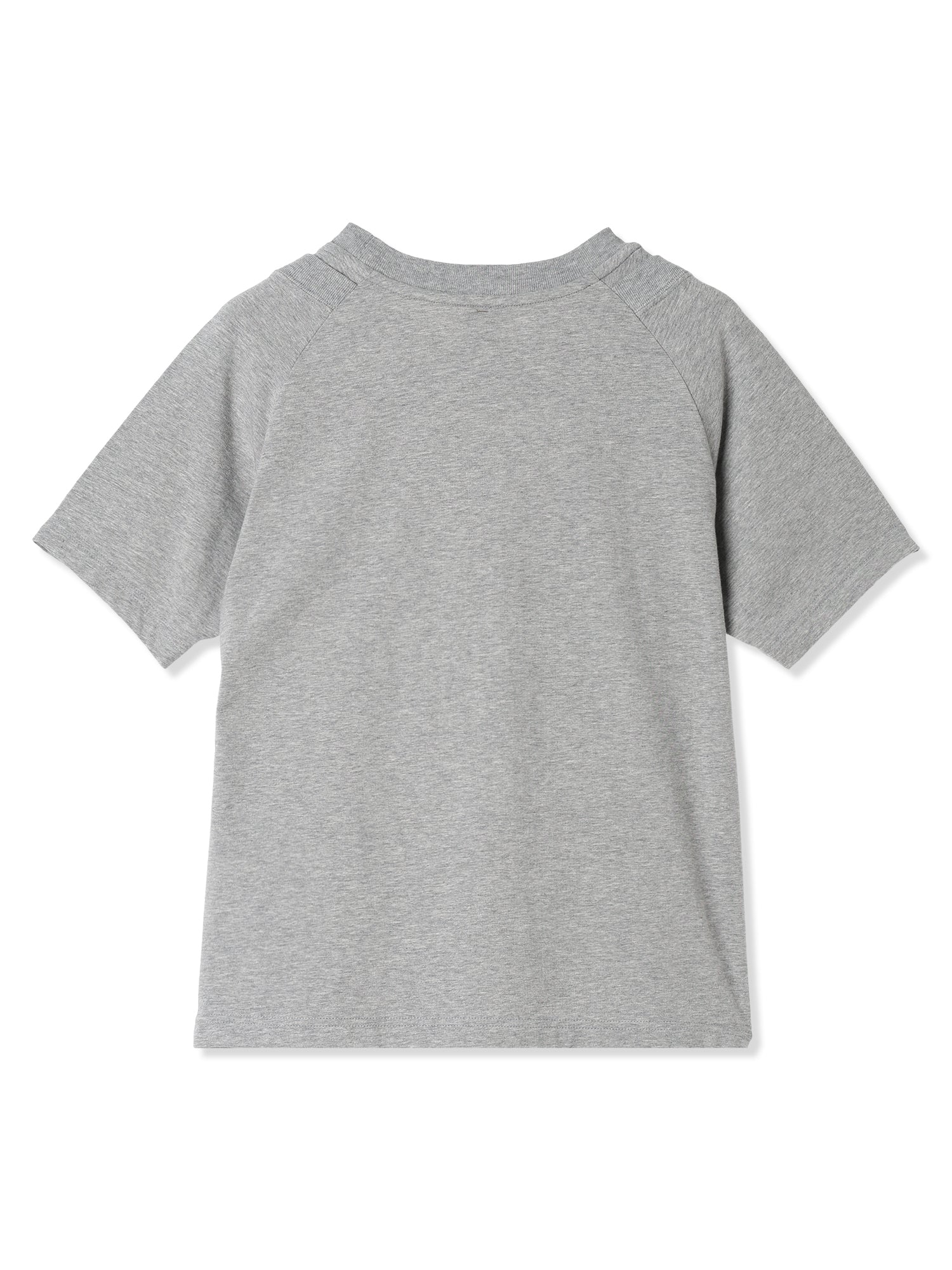 GIMMICK NECK DETAIL RAGLAN T-SHIRT