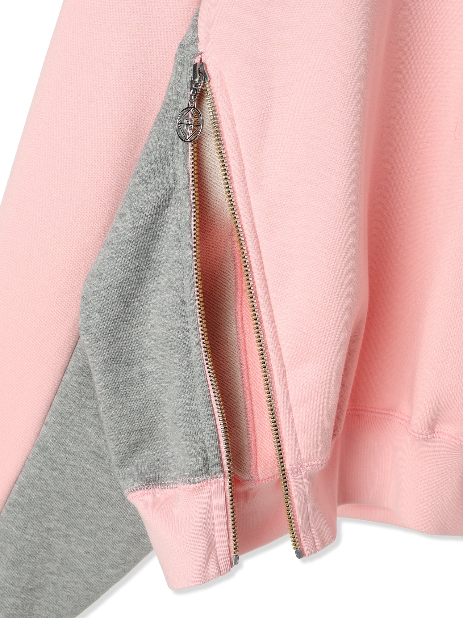 ROYAL TERRY 3D SIDE ZIP CREWNECK SWEATSHIRT