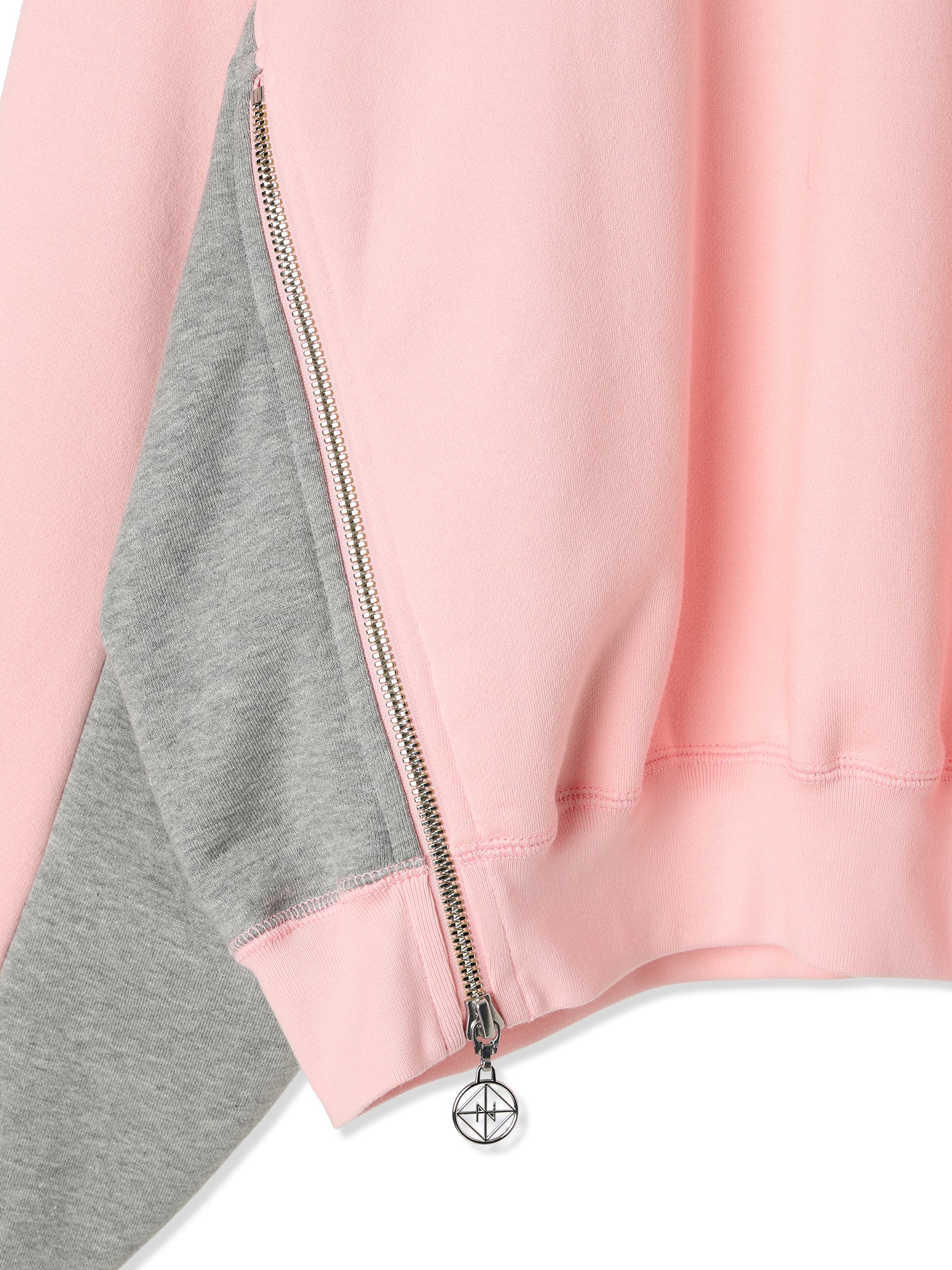 ROYAL TERRY 3D SIDE ZIP CREWNECK SWEATSHIRT