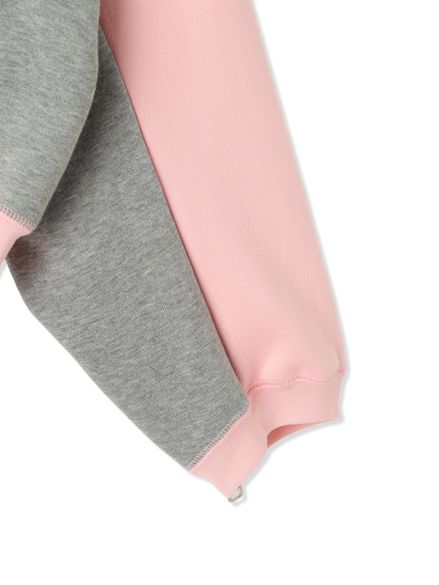 ROYAL TERRY 3D SIDE ZIP CREWNECK SWEATSHIRT