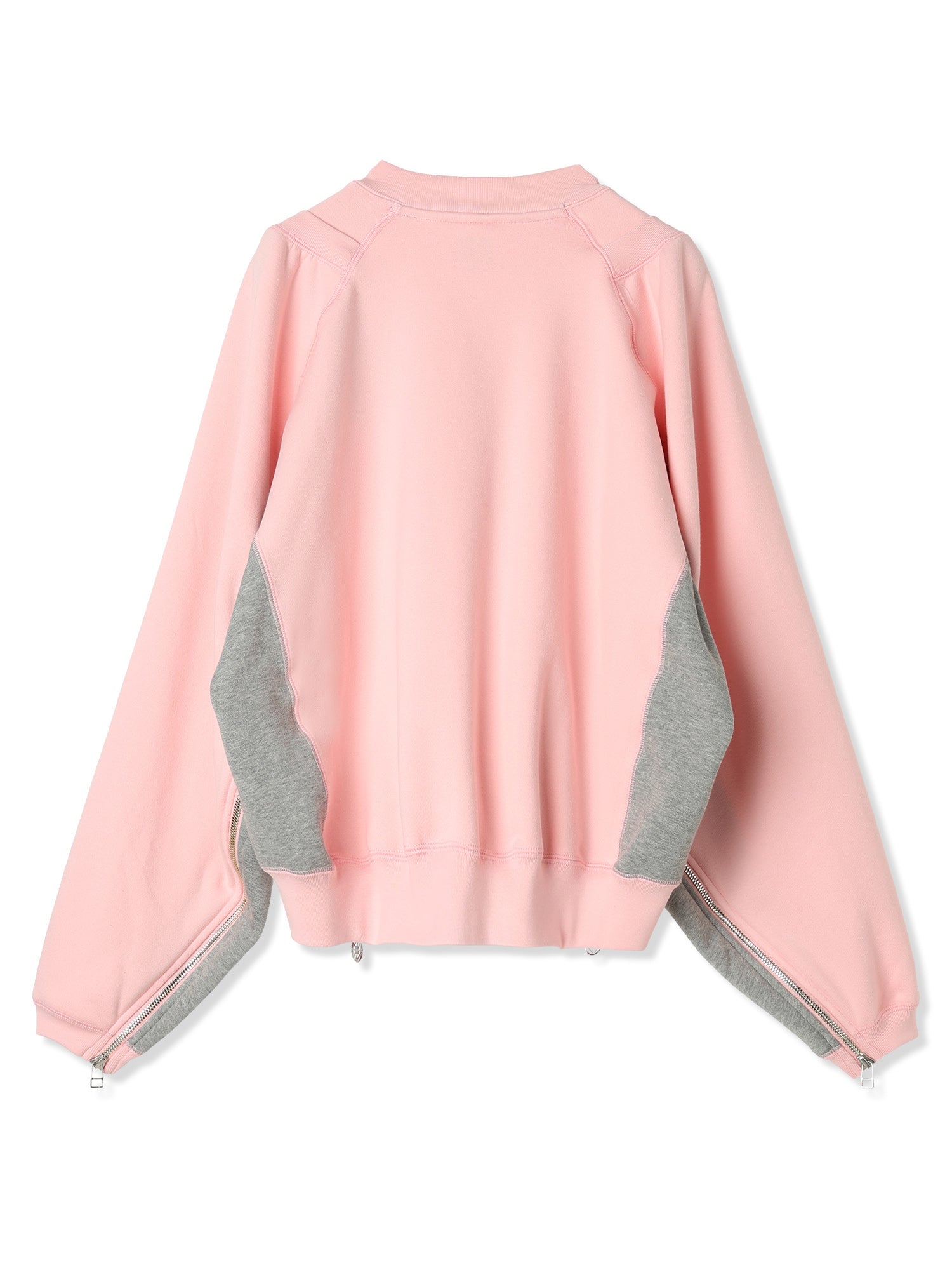 ROYAL TERRY 3D SIDE ZIP CREWNECK SWEATSHIRT