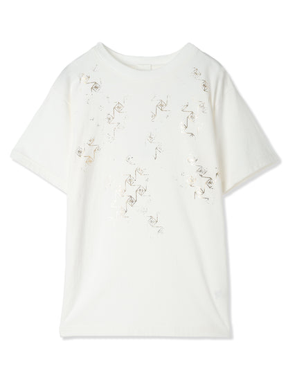 MONOGLAM FOIL PRINTED T-SHIRT (02 WHITE)