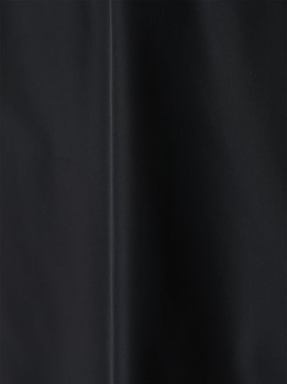 GLASSY NYLON HOODED LONG COAT