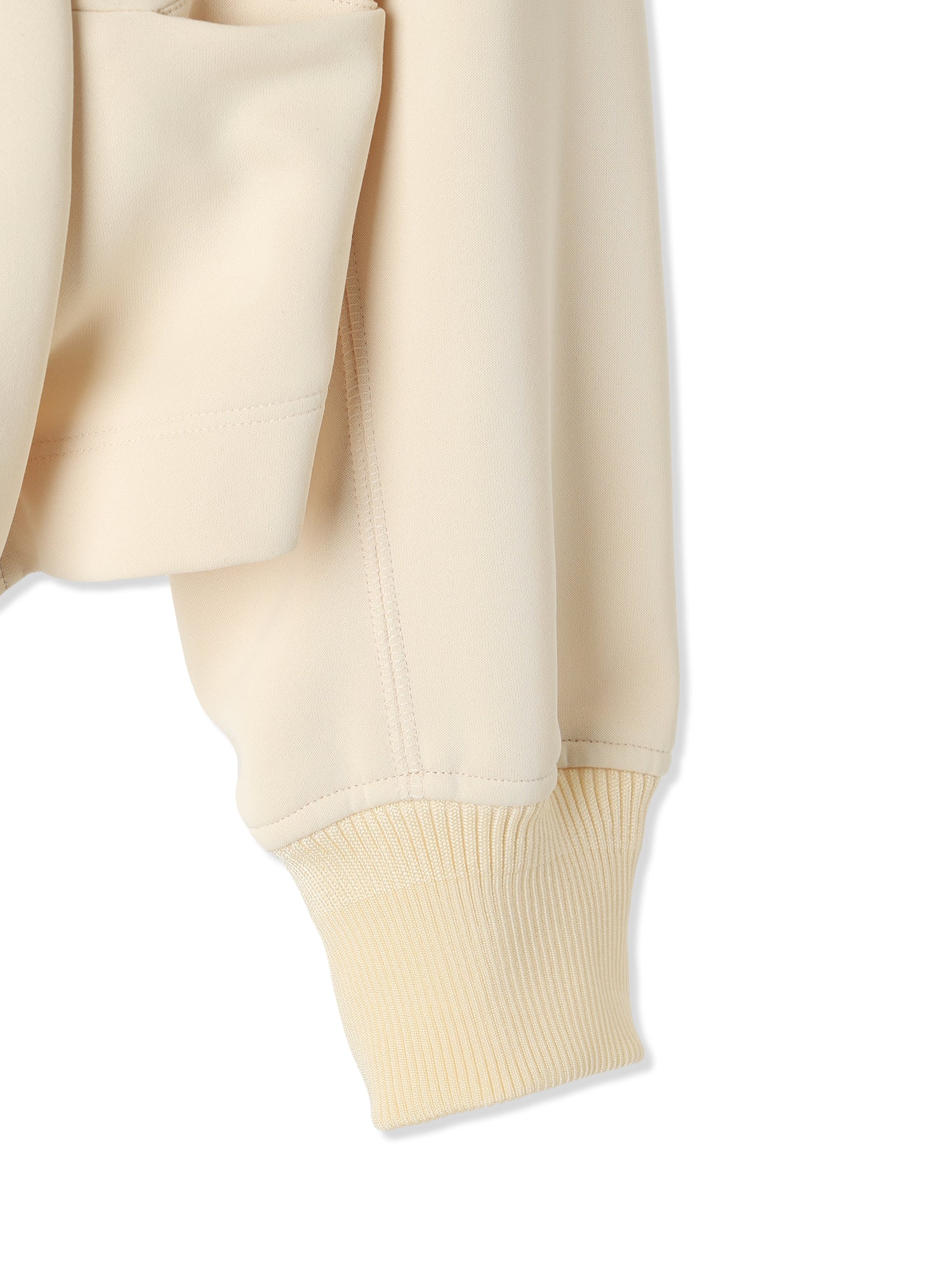 SILKY DOUBLE KNIT 3D BOMBER JACKET