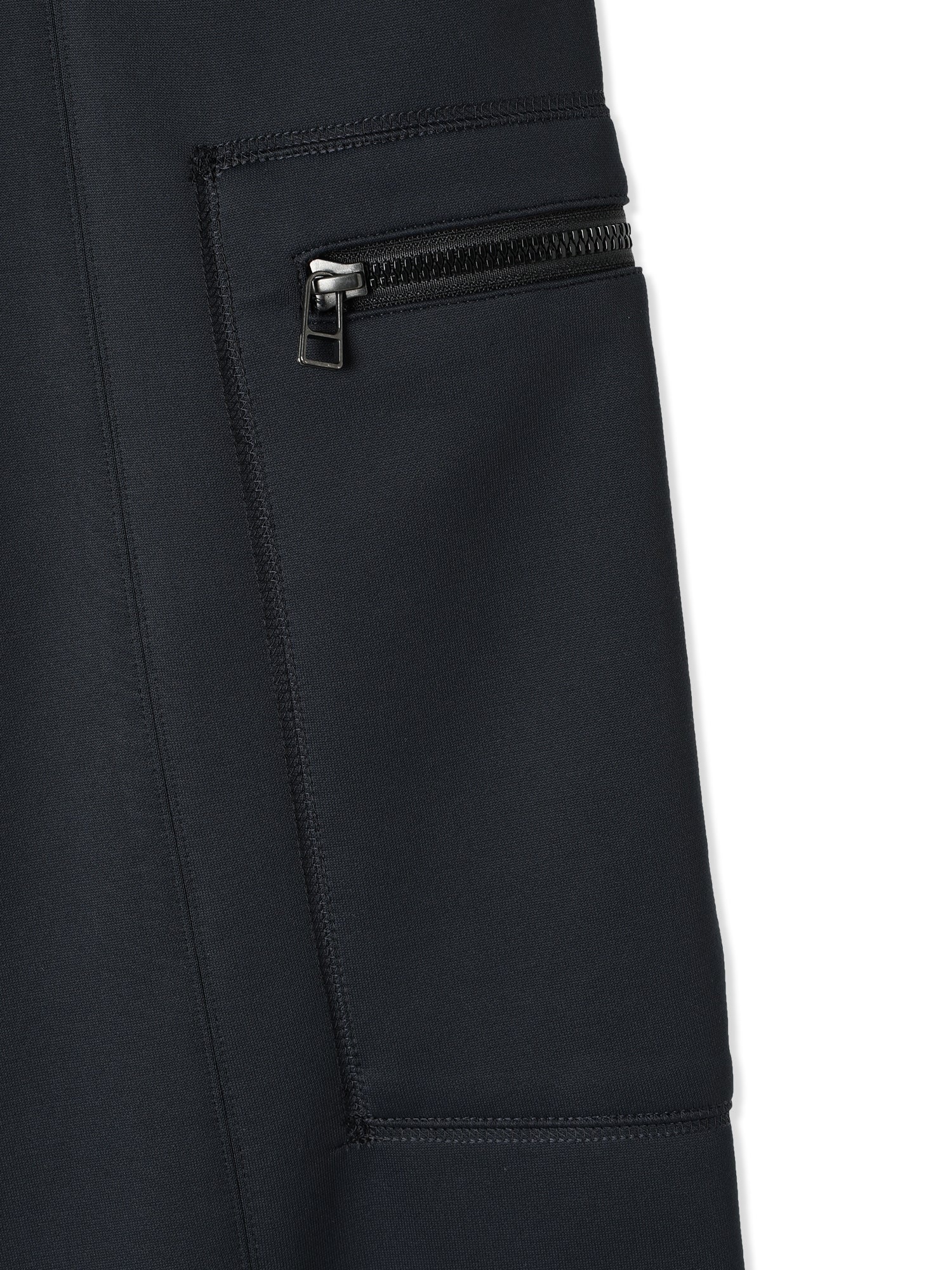 SILKY DOUBLE KNIT SEMI WIDE-LEG SAILOR STYLE PANTS