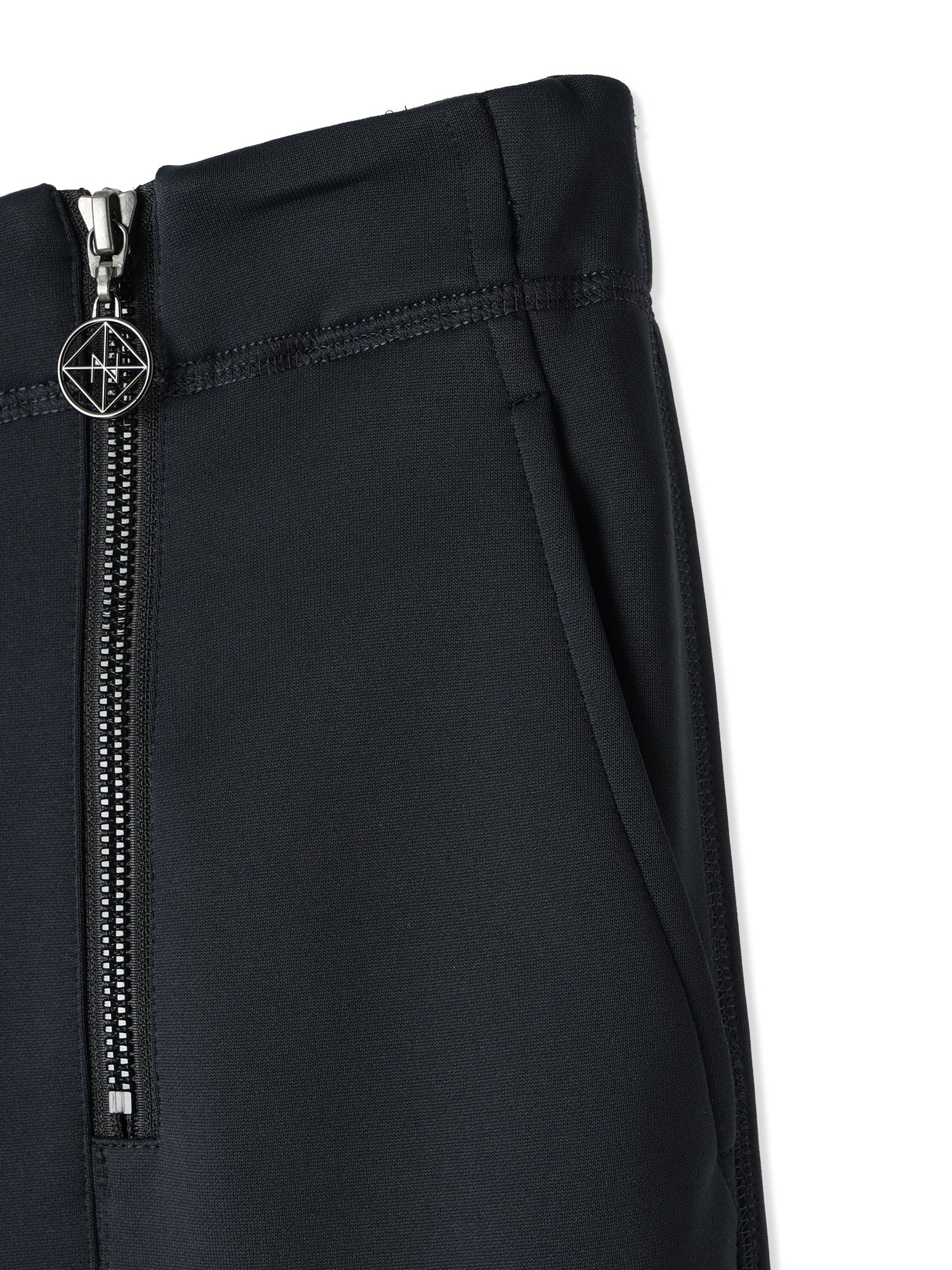 SILKY DOUBLE KNIT SEMI WIDE-LEG SAILOR STYLE PANTS