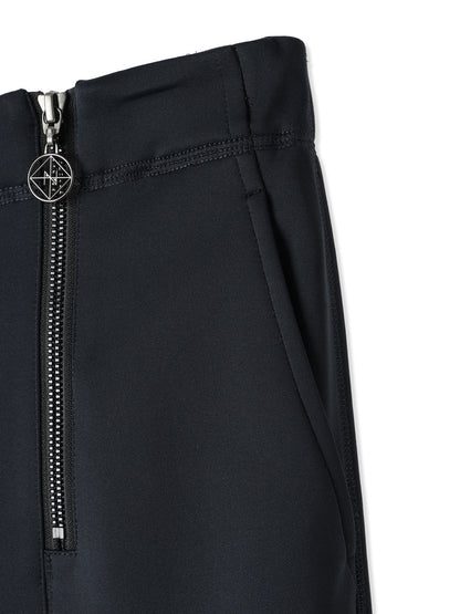 SILKY DOUBLE KNIT SEMI WIDE-LEG SAILOR STYLE PANTS