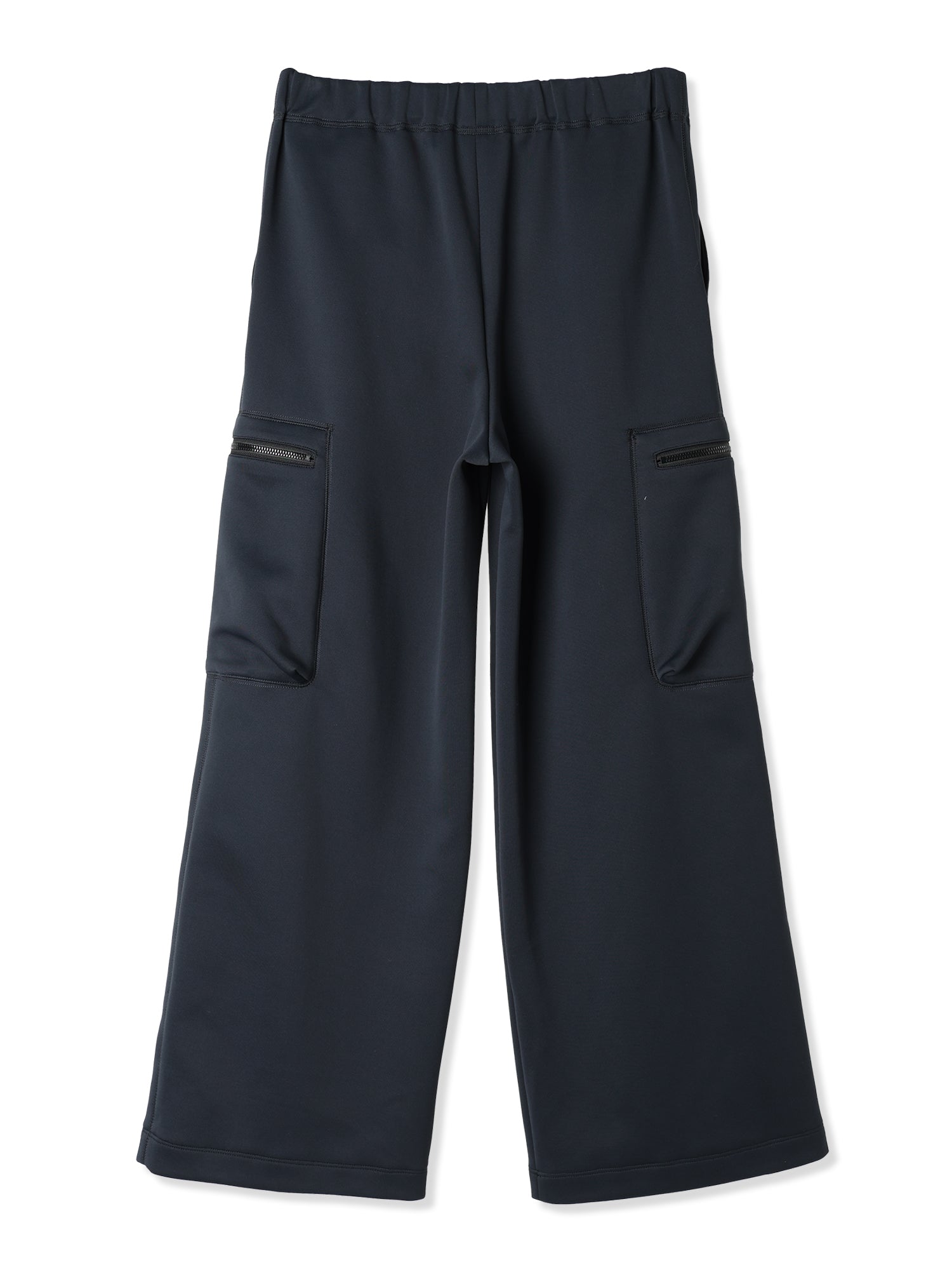 SILKY DOUBLE KNIT SEMI WIDE-LEG SAILOR STYLE PANTS