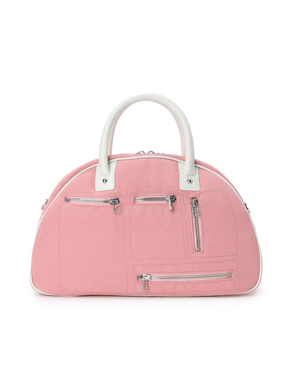 TRIPLE WEAVE MINI BOSTON BAG (22 PINK)