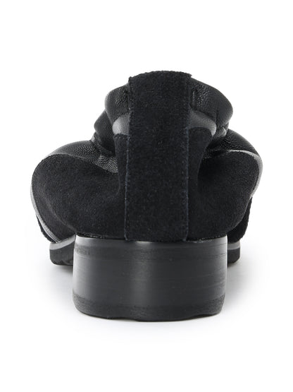 SHEEPSKIN LEATHER BALLET FLATS