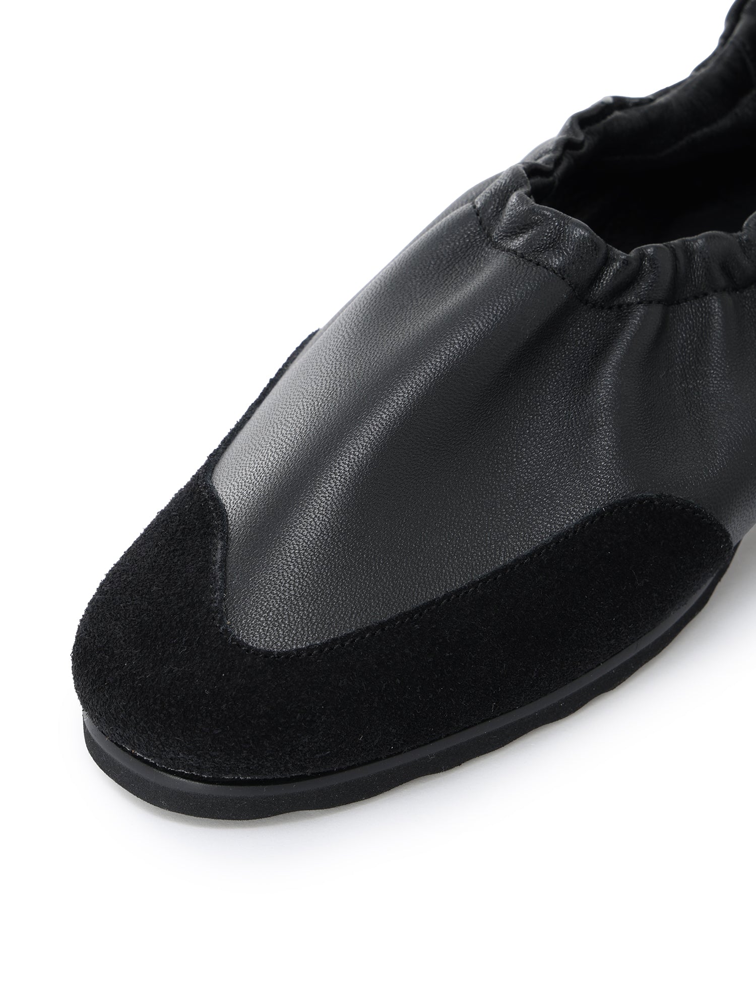 SHEEPSKIN LEATHER BALLET FLATS