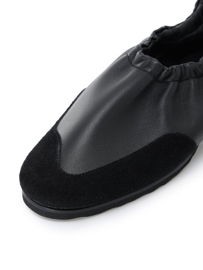 SHEEPSKIN LEATHER BALLET FLATS