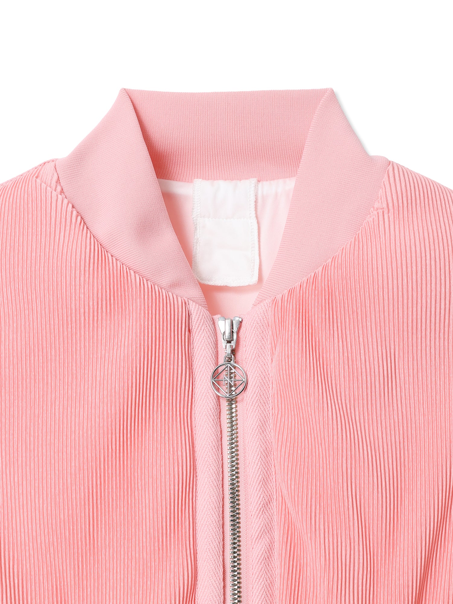 SILKY PLEATS MILITARY BOMBER JACKET