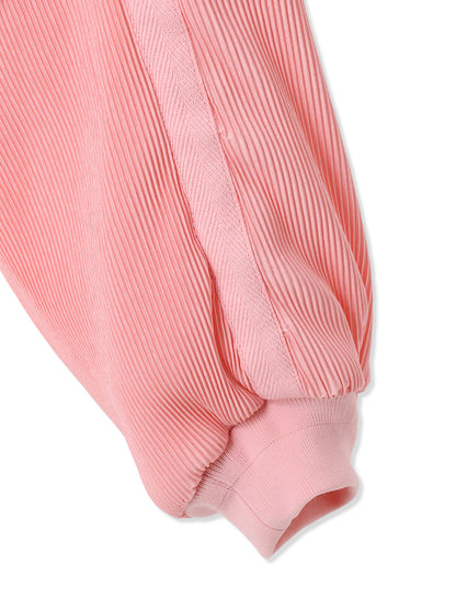 SILKY PLEATS MILITARY BOMBER JACKET