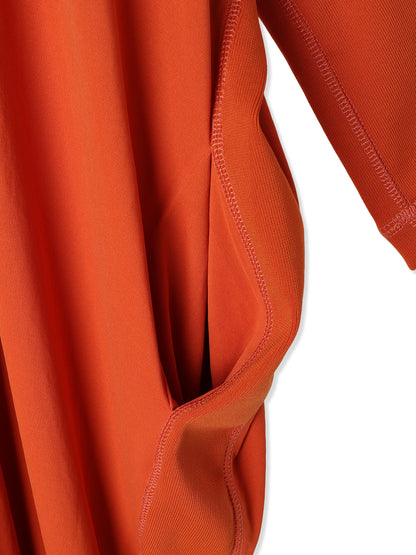 PAPER JERSEY COCOON DRESS