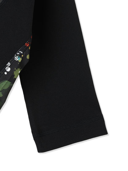 PAPER JERSEY PRINTED SQUARE CUT TOP